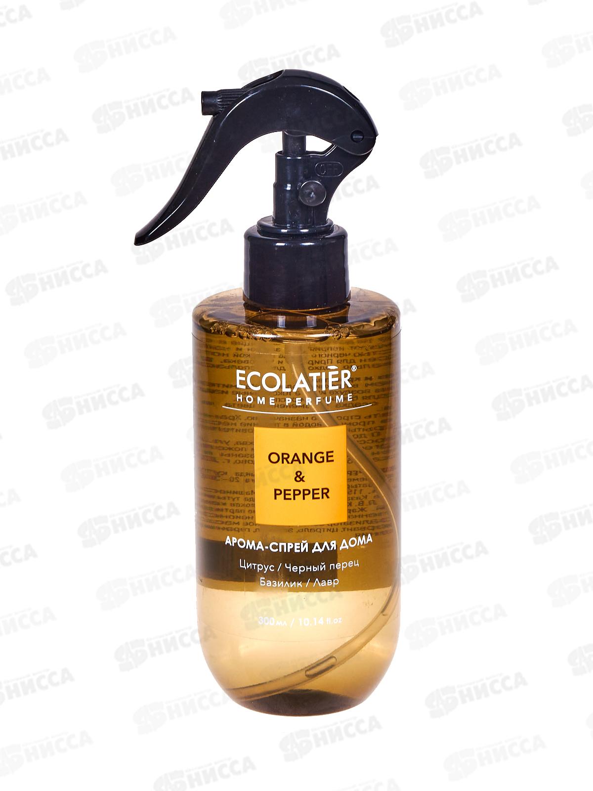 ECOLATIER арома-спрей для дома ORANGE&PEPPER 300мл 886701 *10