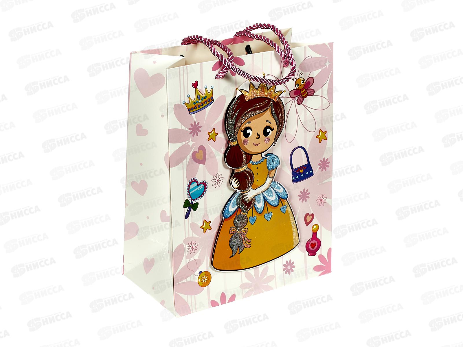 Пакет подарочный MI 18х23х10см Нежная принцесса ПКП-9221  *12