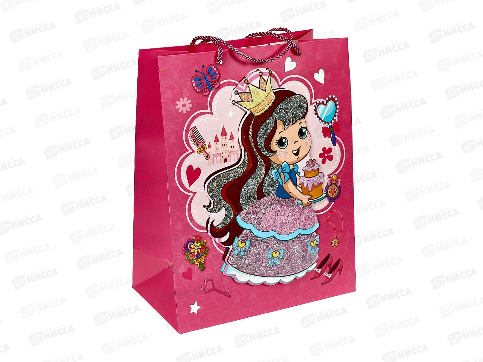 Пакет подарочный MI 26х32х10см Милая принцесса, ПКП-9252 *12