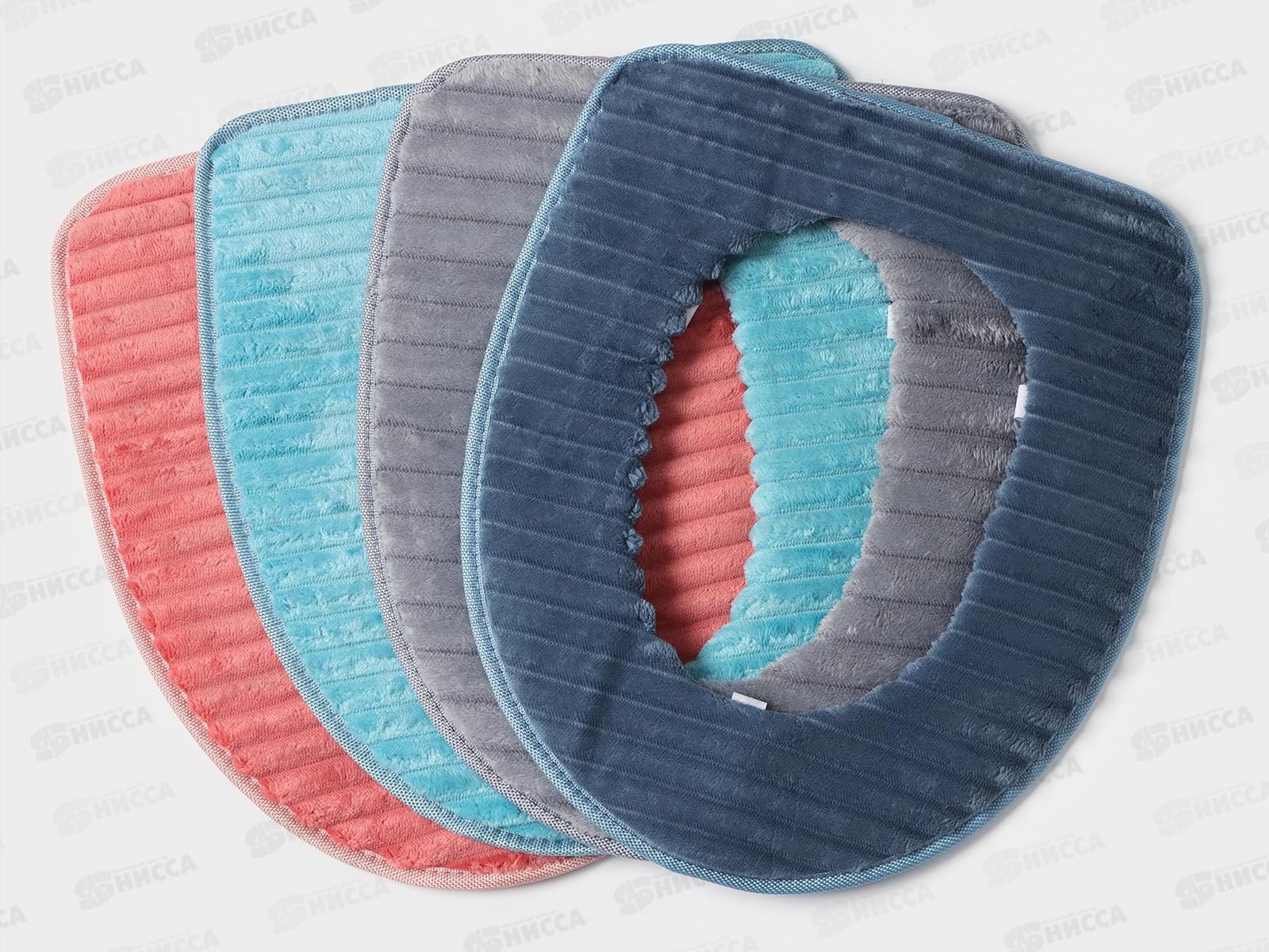 Чехол для унитаза &quotПлюша&quot на липучках микс 5445635