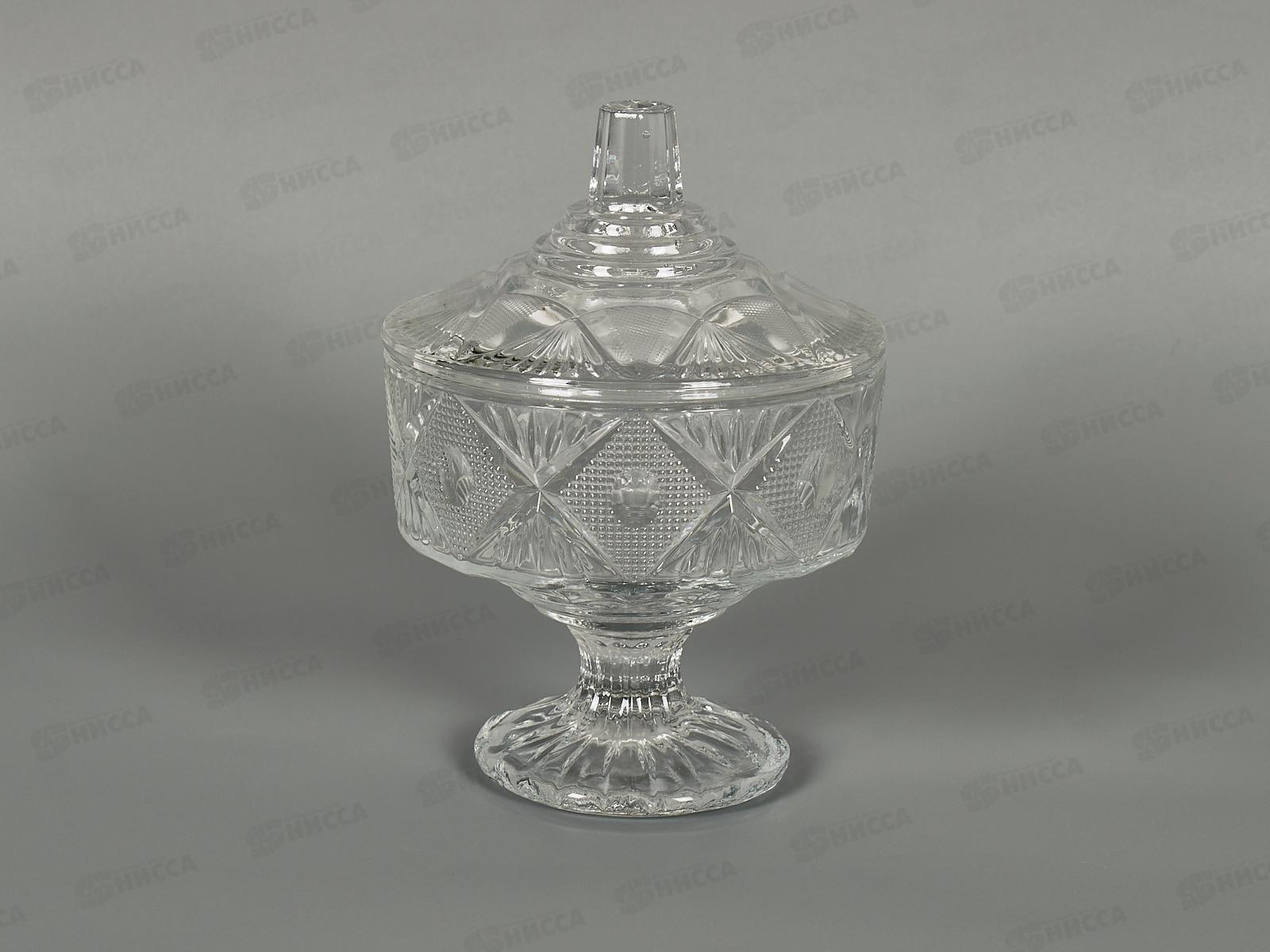 Ваза для конфет с крышкой BEST GOLD, диам. 12,5см, 450мл, 404/30270404