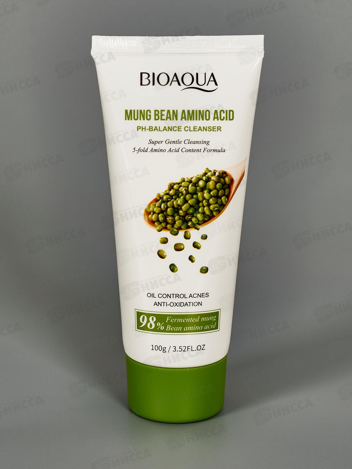 OBO Bioaqua Пенка для умывания С аминокислот Семяна фасоли 100г *144