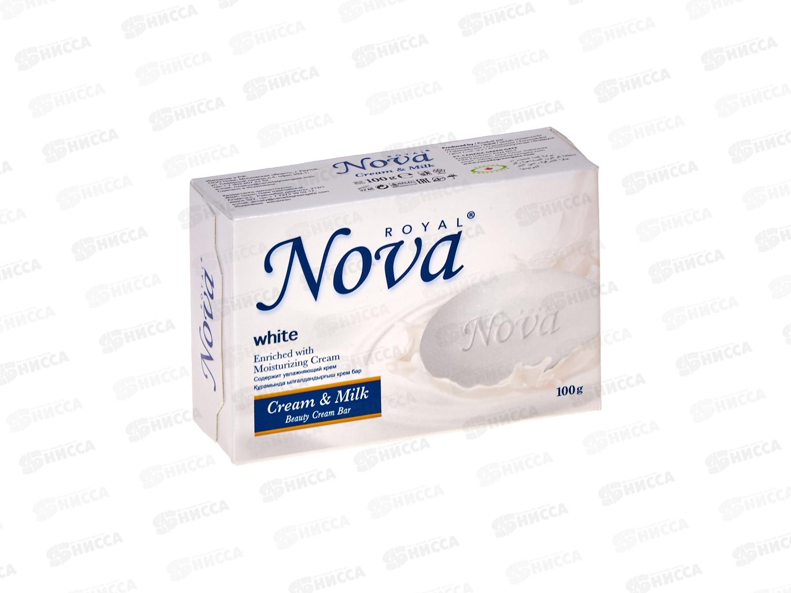 Royal Nova мыло Крем и молоко 100гр *48