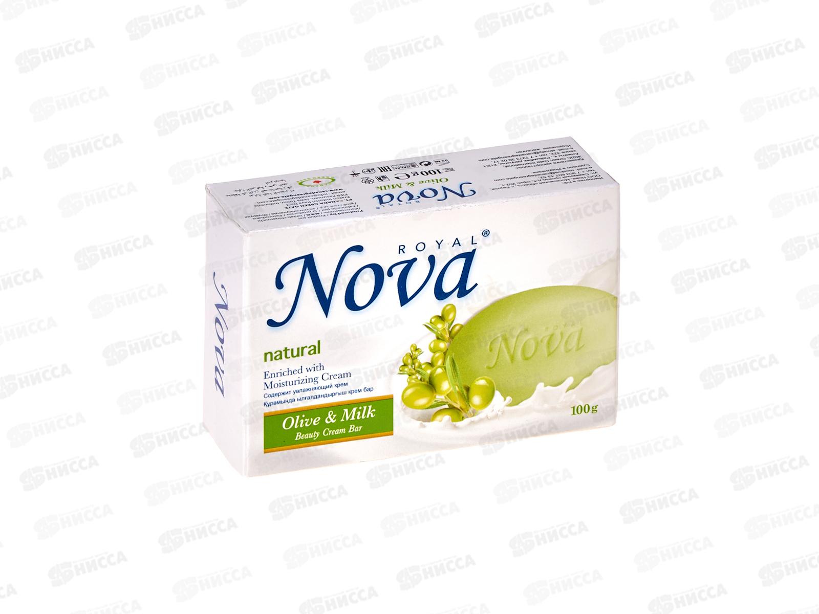 Royal Nova мыло Олива и молоко 100гр *48