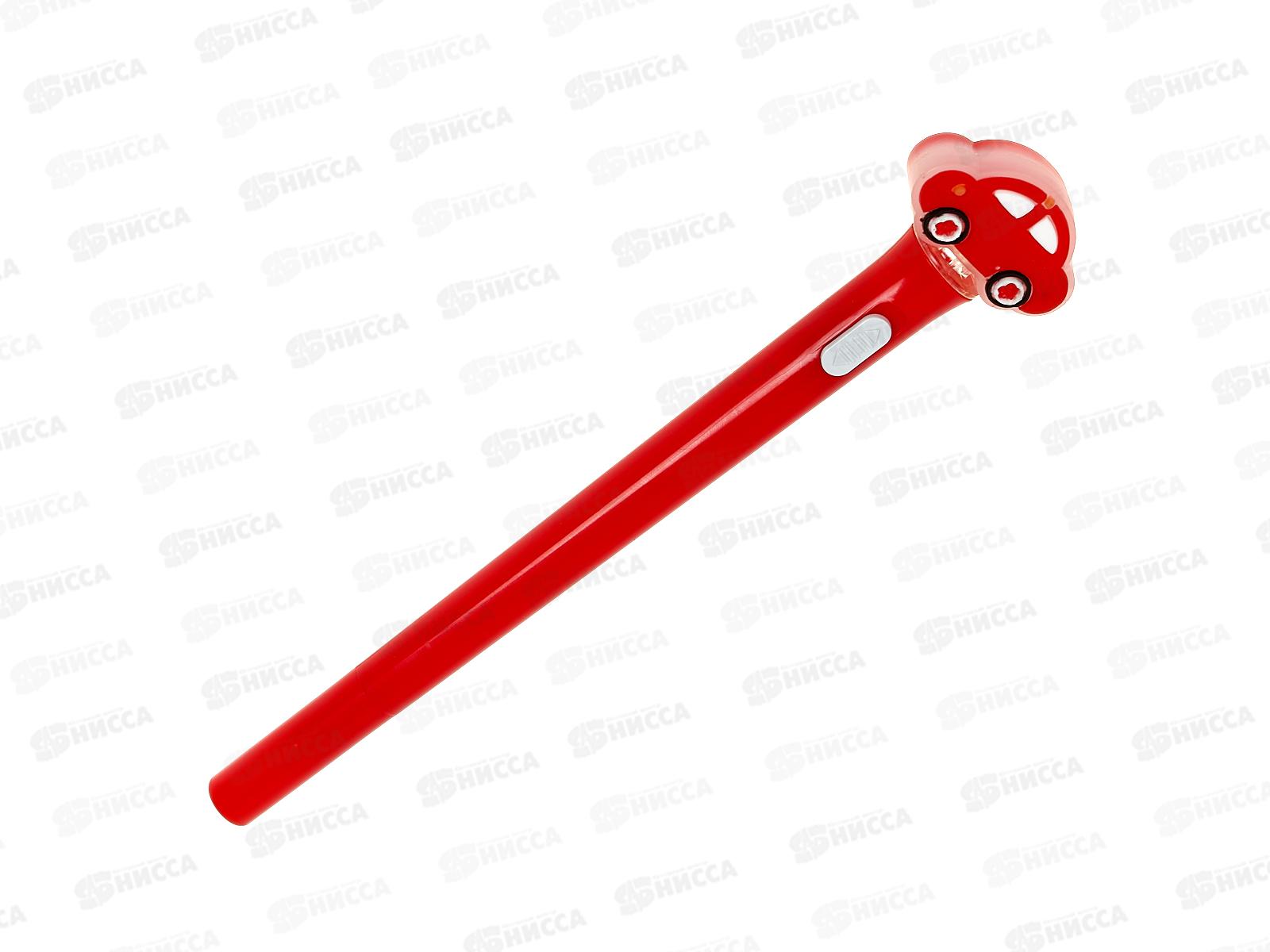 Ручка шар. MAZARI Машинки синяя, 0.7мм,с подсвет. M-15560-70 *36