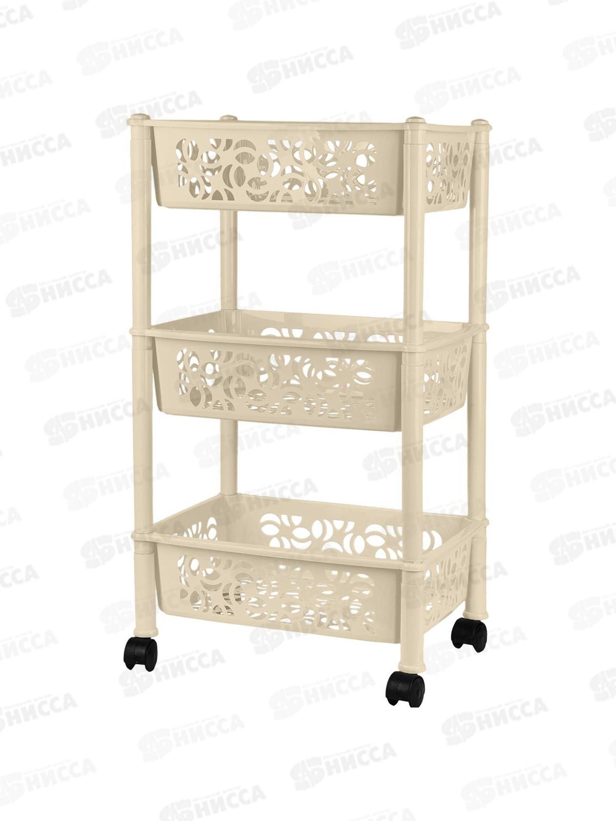 Этажерка  3-х секц. Keeplex на колесиках KL282812026