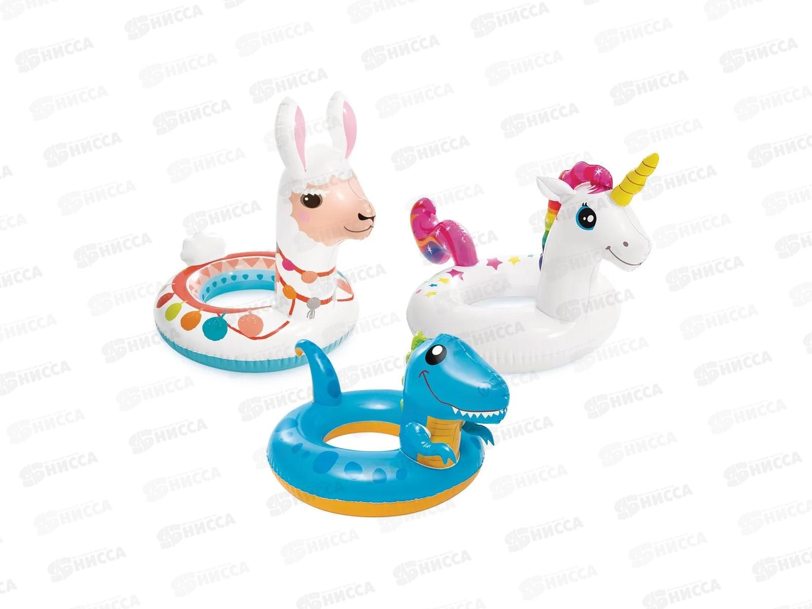 Круг надувной 59221 58см микс &quotЖивотные&quot INTEX  *36