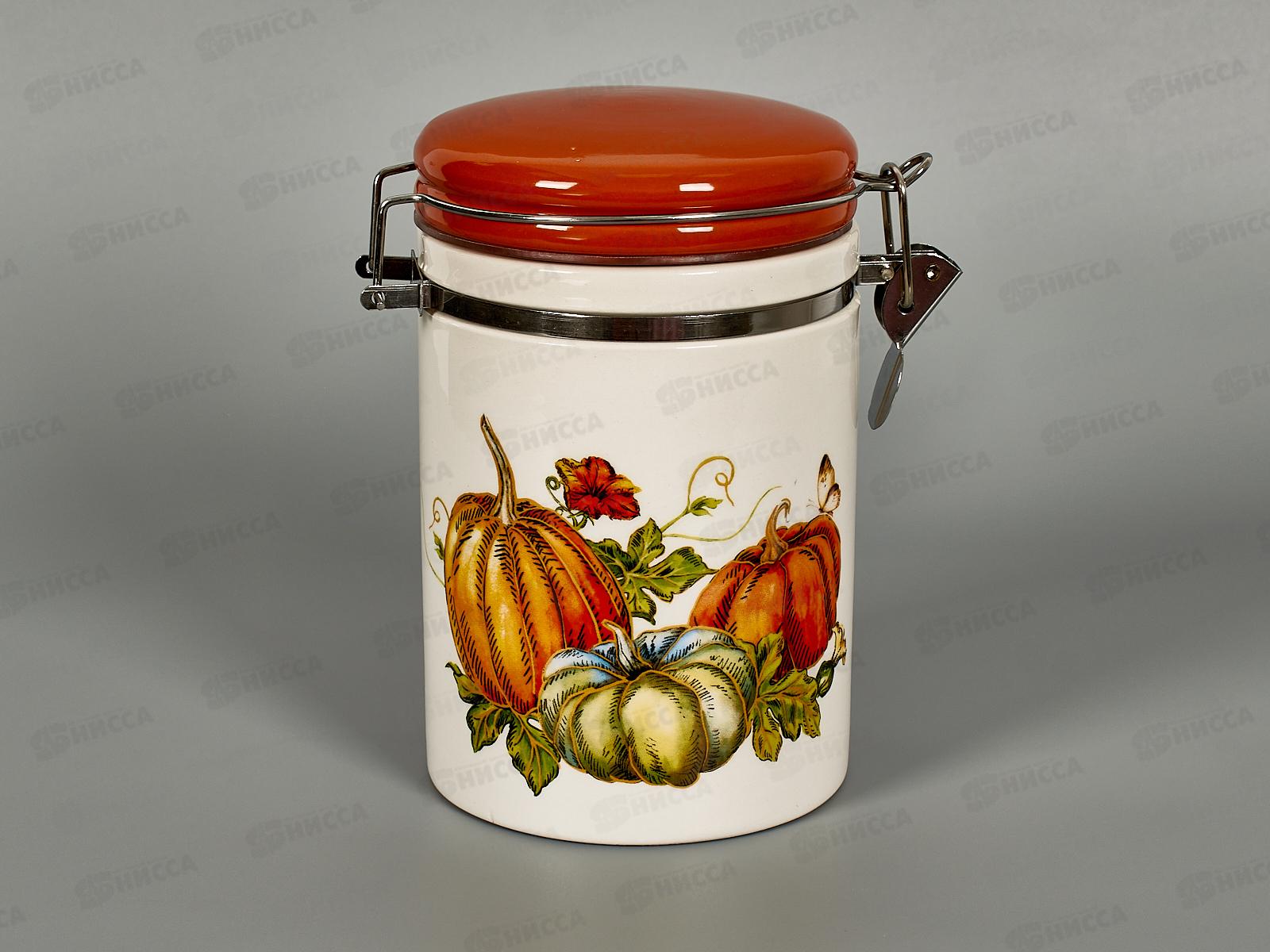 Банка Тыквы 900мл с клипсой в подарочной упаковке MFK21101