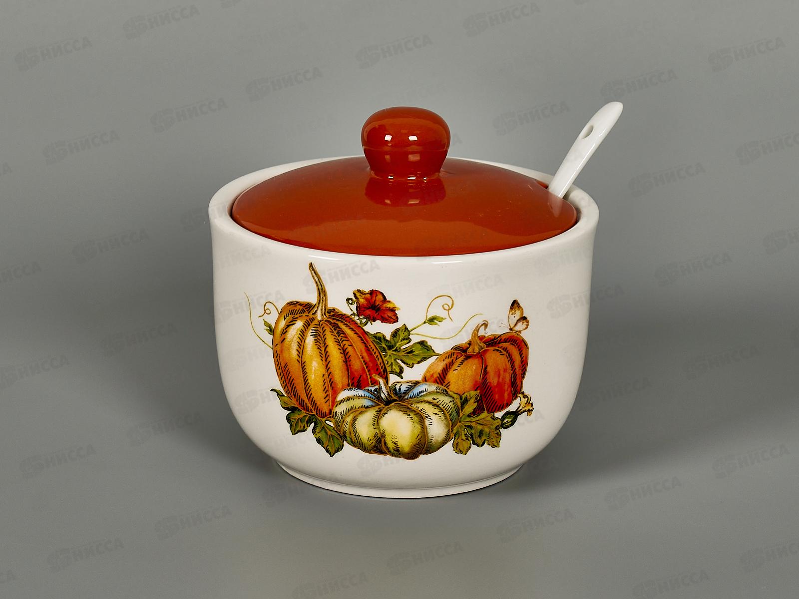 Сахарница Тыквы 520мл с ложкой в подарочной упаковке MFK21109