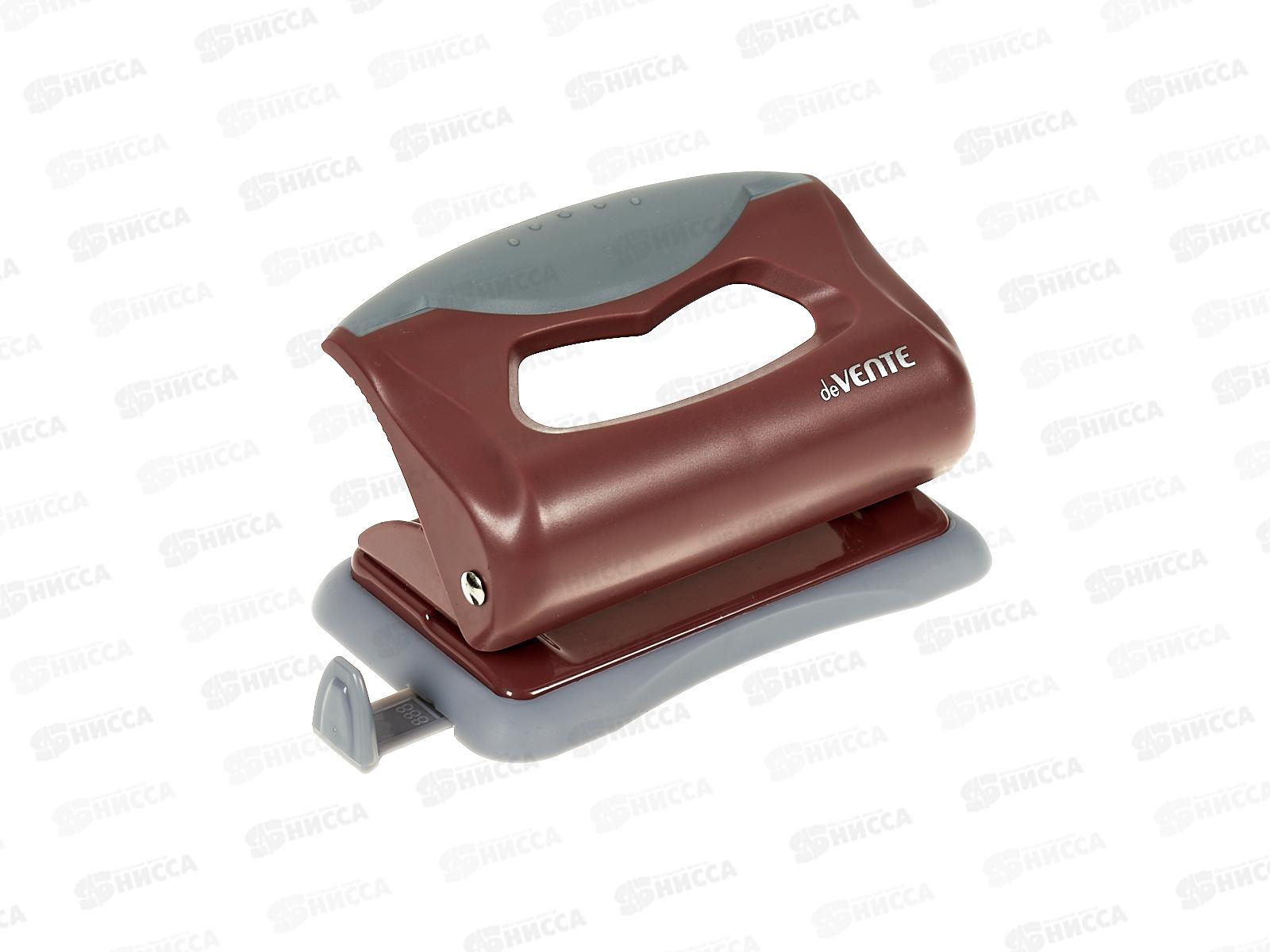 Дырокол deVente Marandi 10л, с линейкой, пыльная роза. 4020204 *12