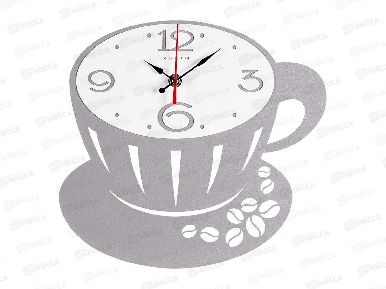 Часы &quot21 Век" 2628-002 (10) из металл, сер+бел Капучино Рубин