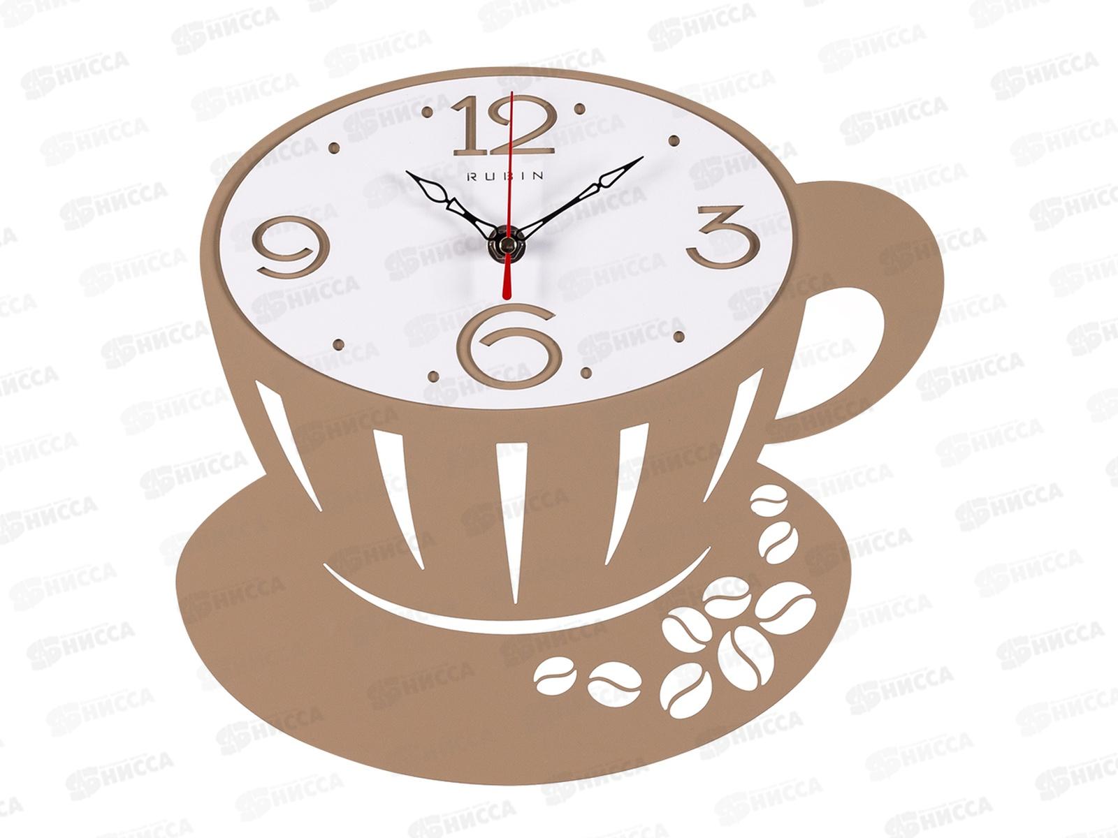 Часы &quot21 Век" 2628-004 (10) из металл, беж+бел Капучино Рубин