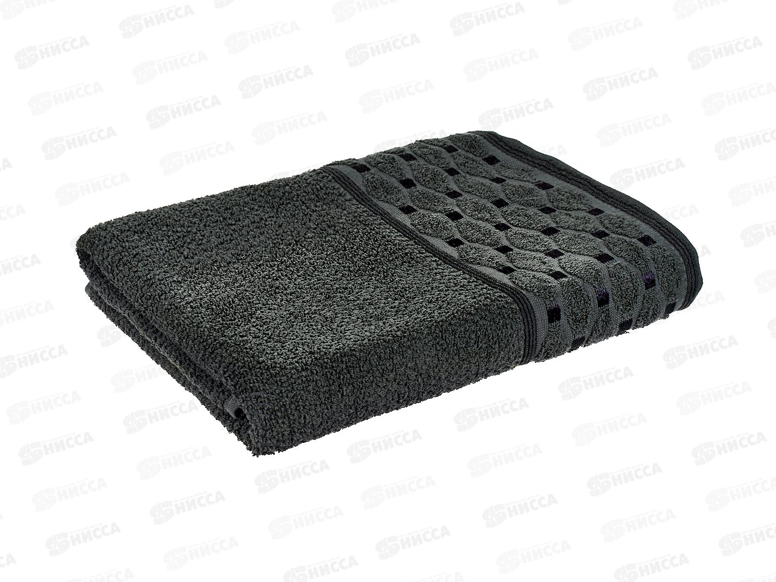 Полотенце махровое 70*130 LuxoR Латис темно-серый