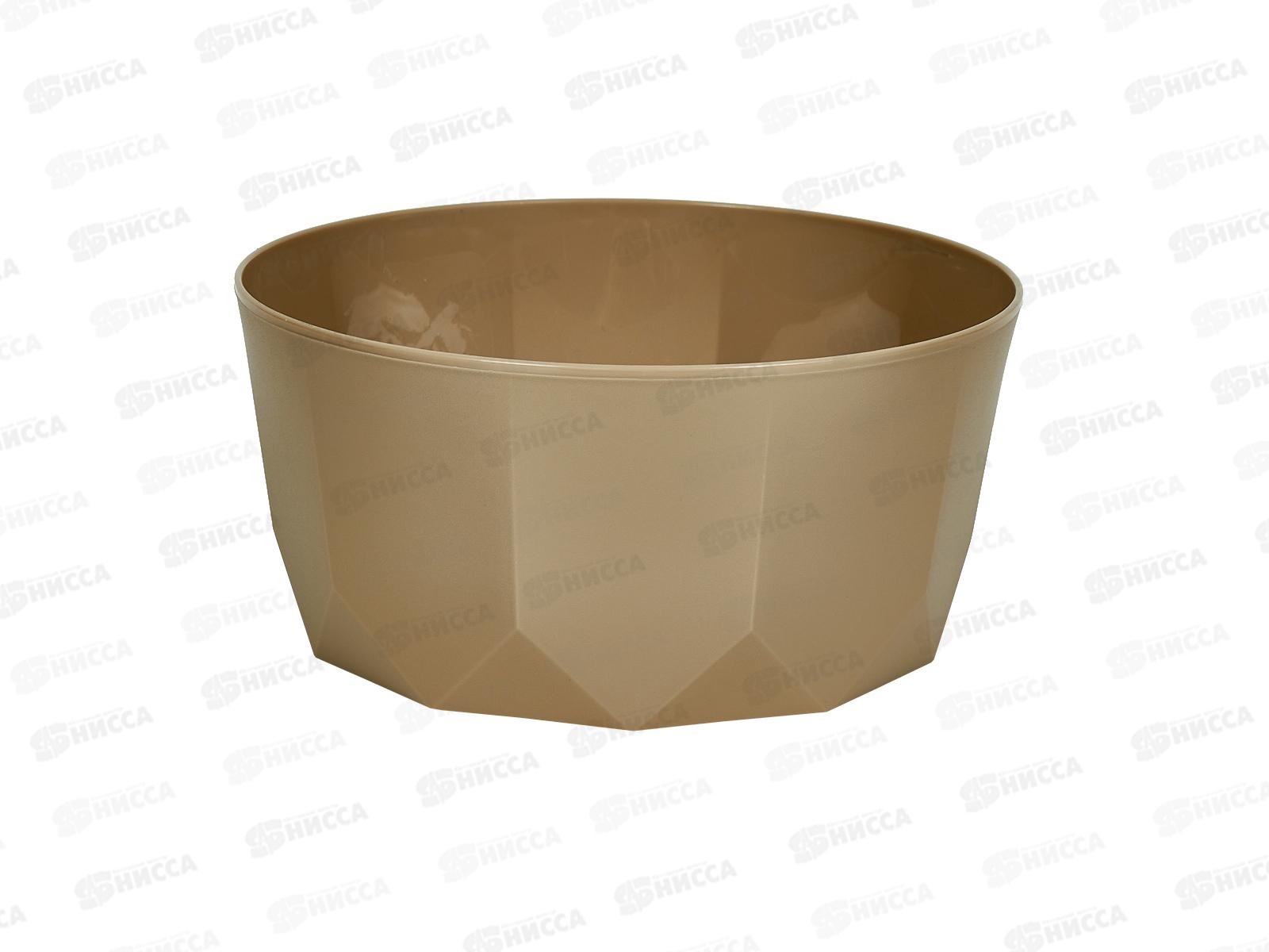 Салатник &quotPlast Team&quot 1,7л шоколадный мокко РТ171010015 *18