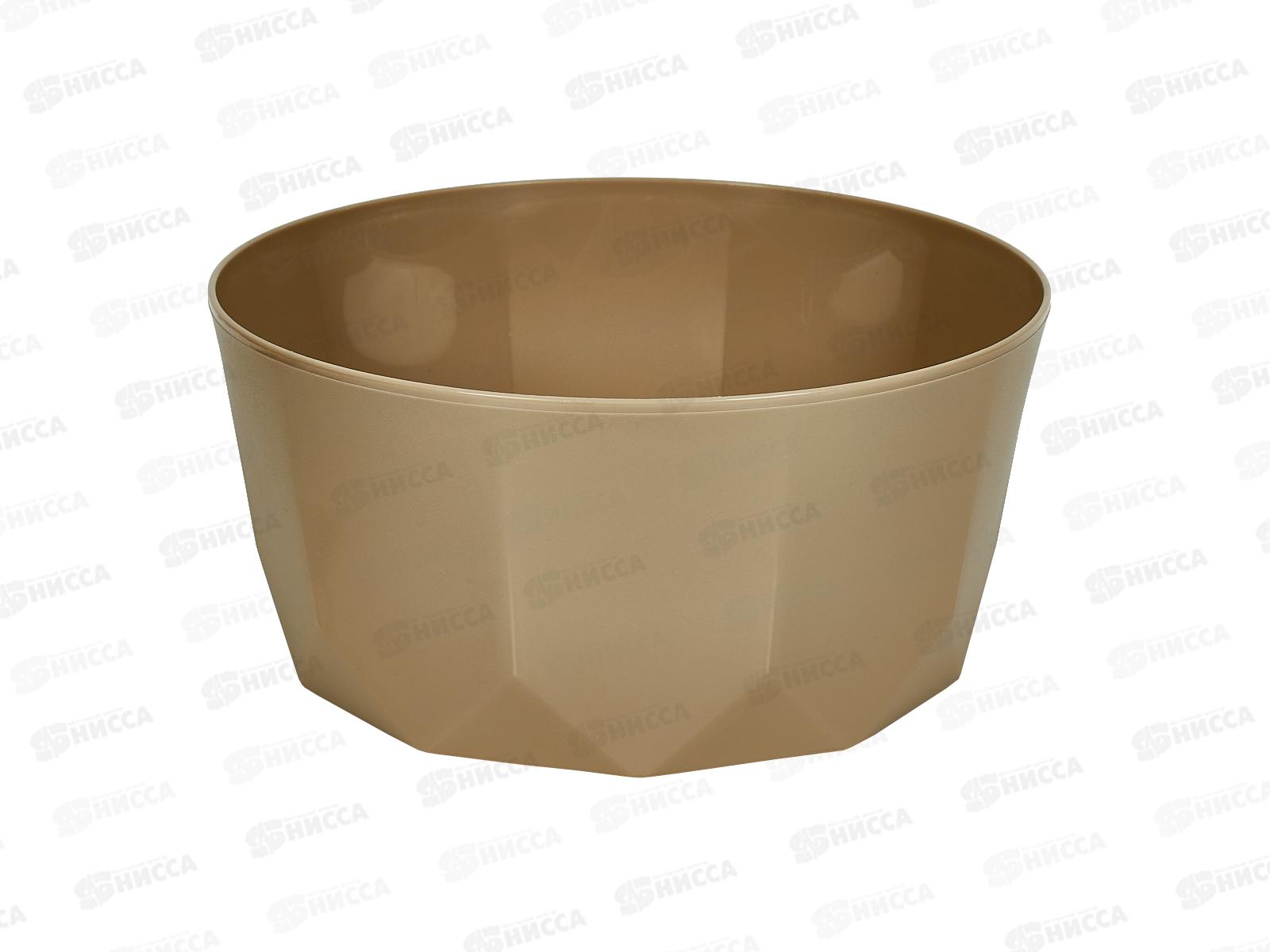 Салатник &quotPlast Team&quot 3,1л шок мокко РТ171110015 *16