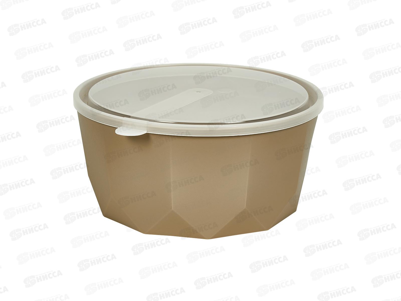 Салатник &quotPlast Team&quot 1,7л с/к шок мокко РТ171310015 *18