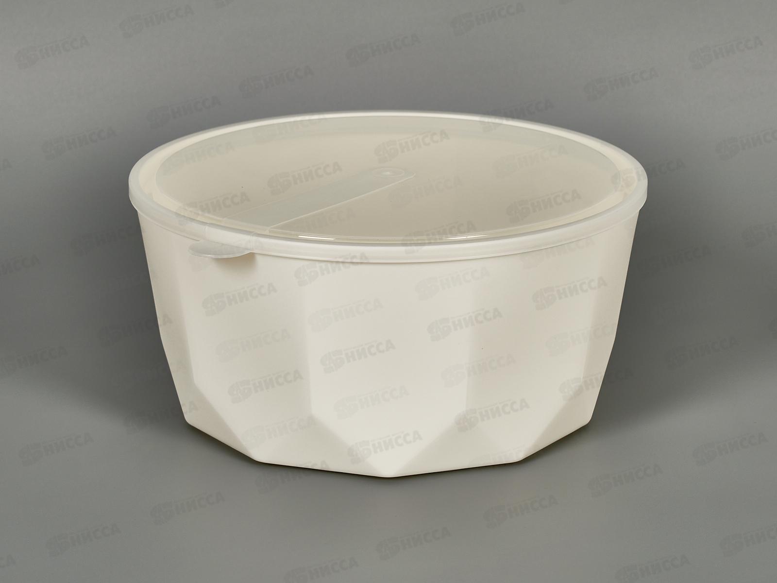 Салатник &quotPlast Team&quot 3,1л с/к молочный туман РТ171410048 *15