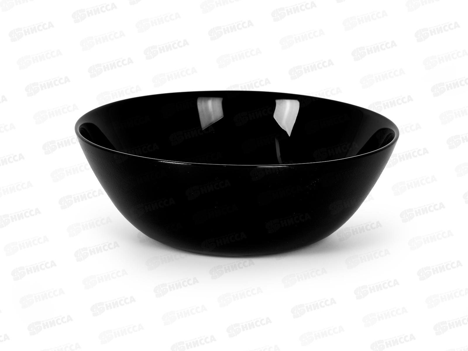Салатник круглый d-15,5см 420см Черный 10ч-сл6 *6/72
