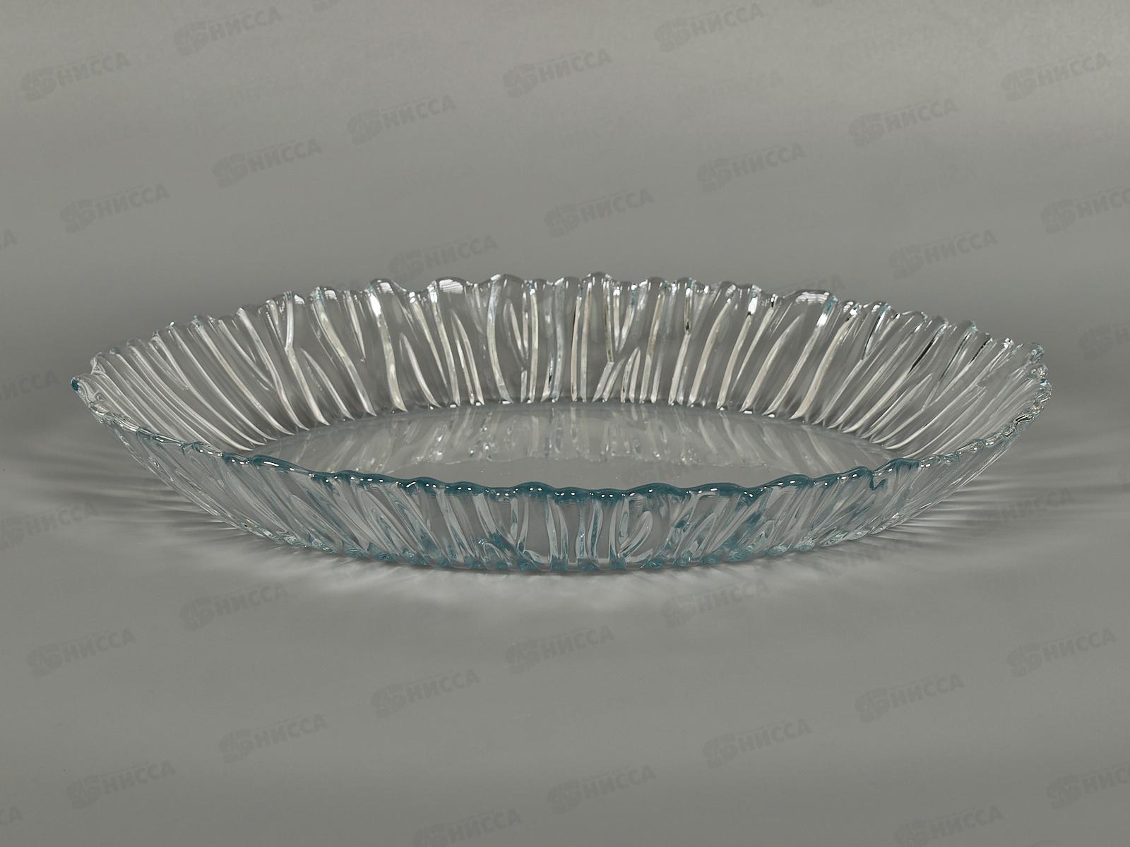 Блюдо Аврора 330*250мм из упроч.стекла 10546