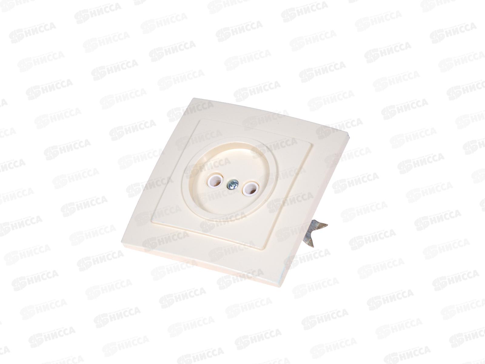 Розетка PALAZZO скрытая установка, 1-местная 16А 250В квадратная слоновая кость 26483