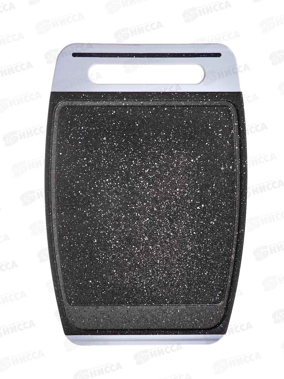 Доска раздел &quotХЕВИ&quot 35*24см Черный камень М1566 *10