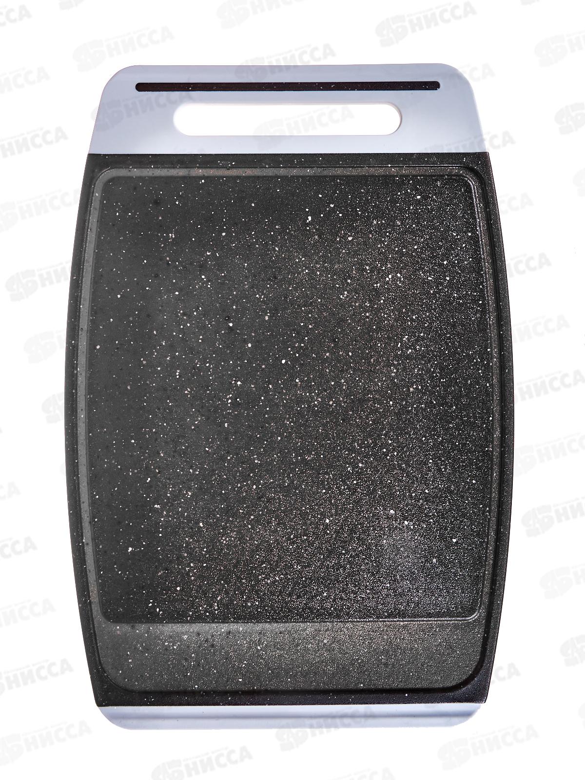 Доска раздел &quotХЕВИ&quot 40,5*27,5см Черный камень М1567 *5