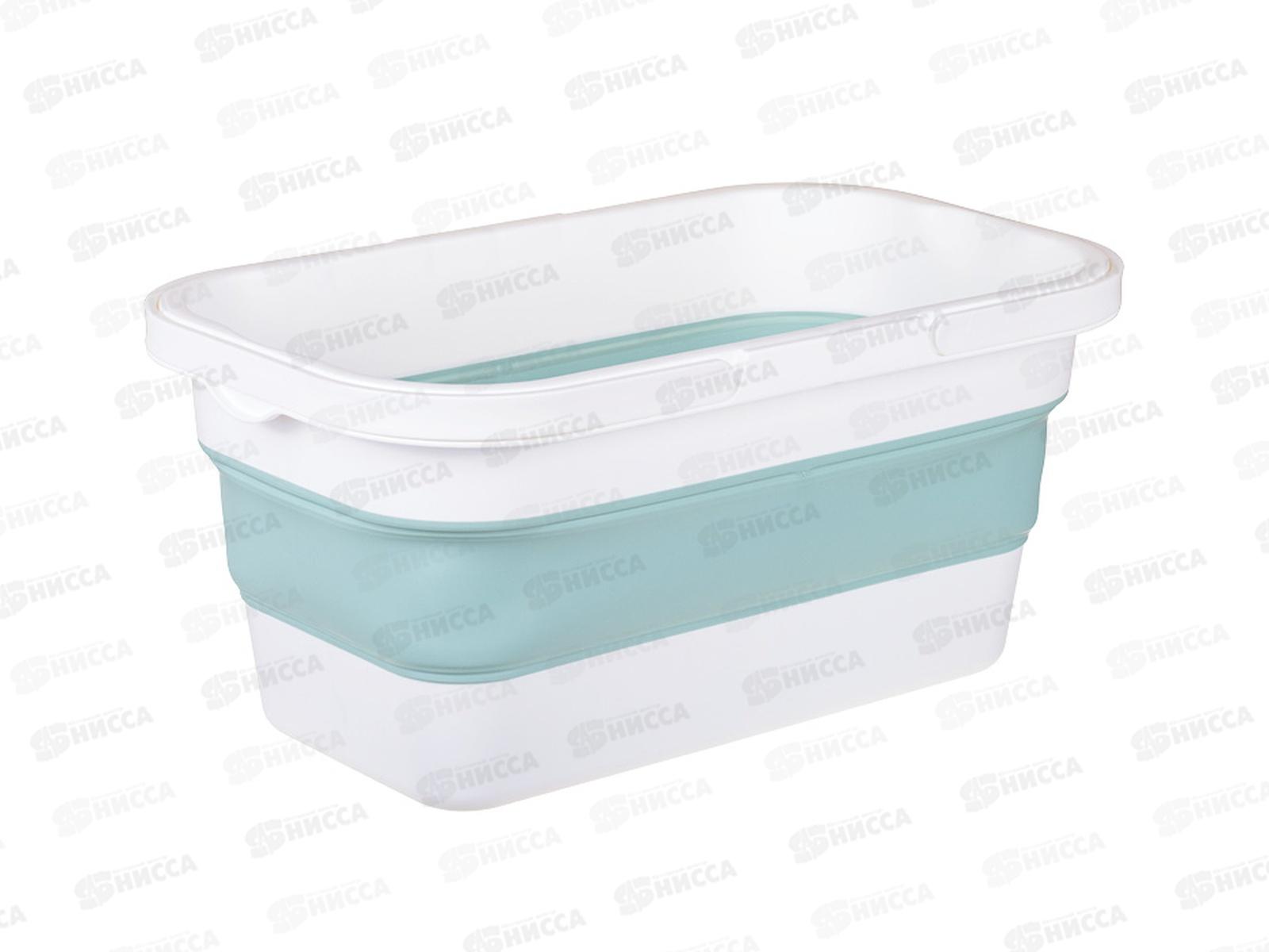 Ведро 16л ФЛЕКС прямоуг складное Морская волна М2427 *5