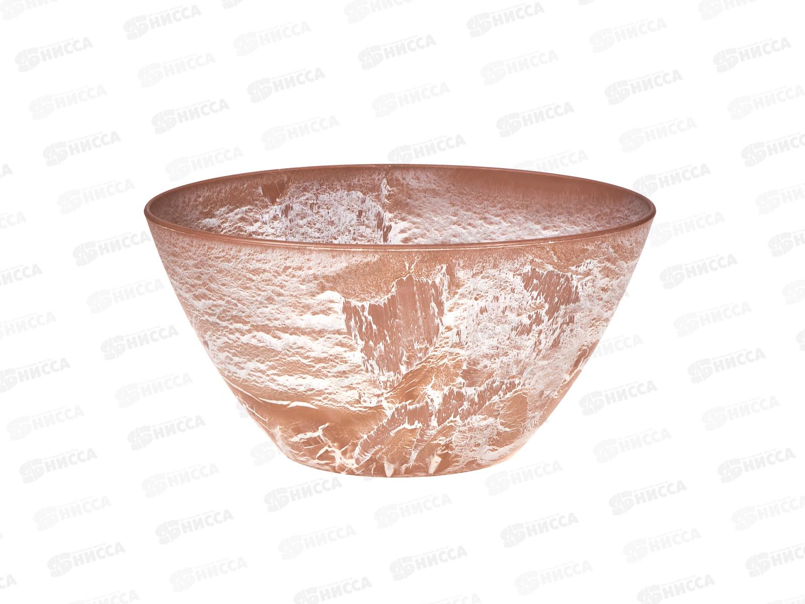 Кашпо "МИКРИТ" овал 1,4л Бежевый слайн М3108 *16