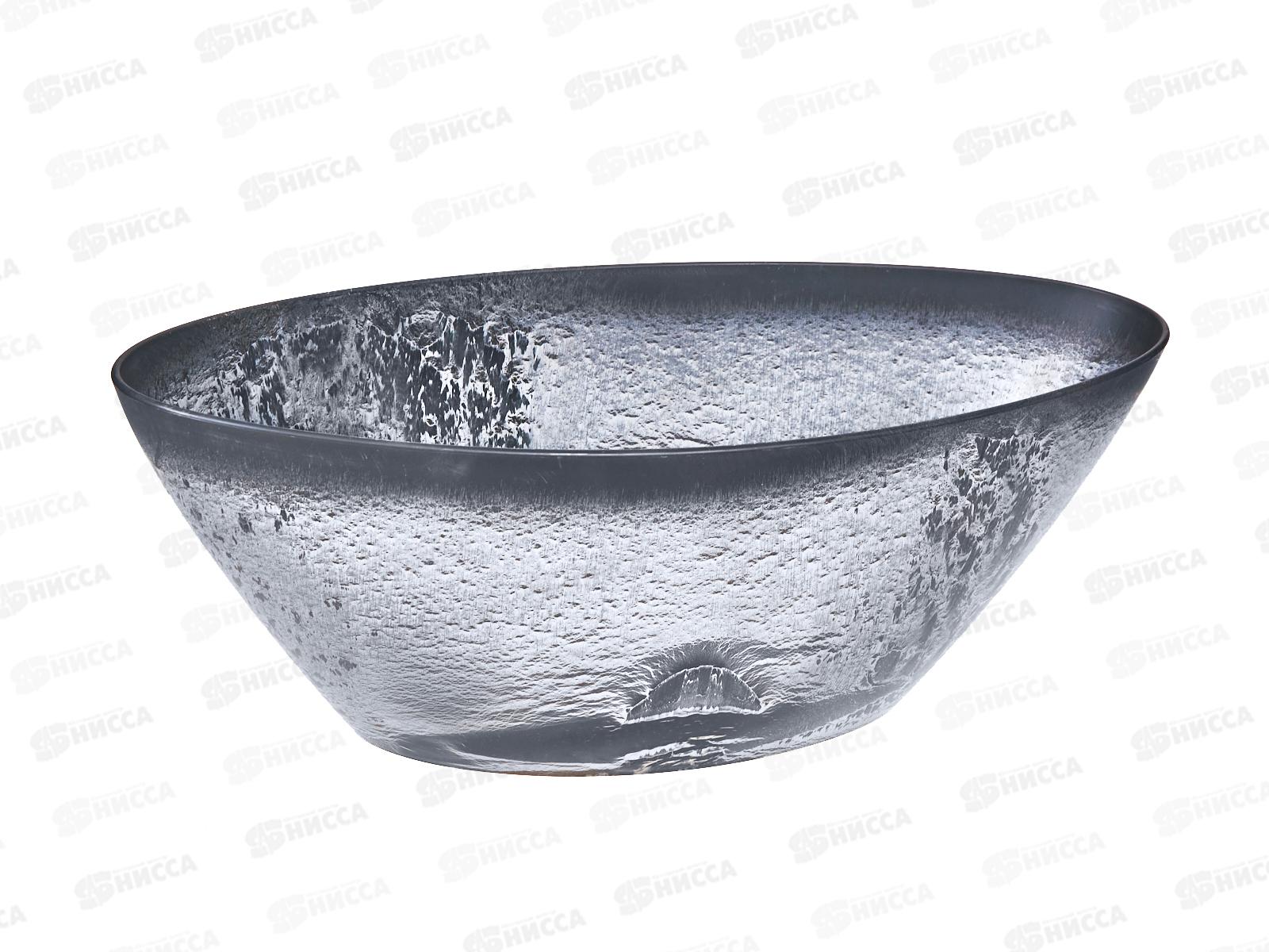 Кашпо &quotМИКРИТ&quot овал 3,4л Серый слайн М3109 *10