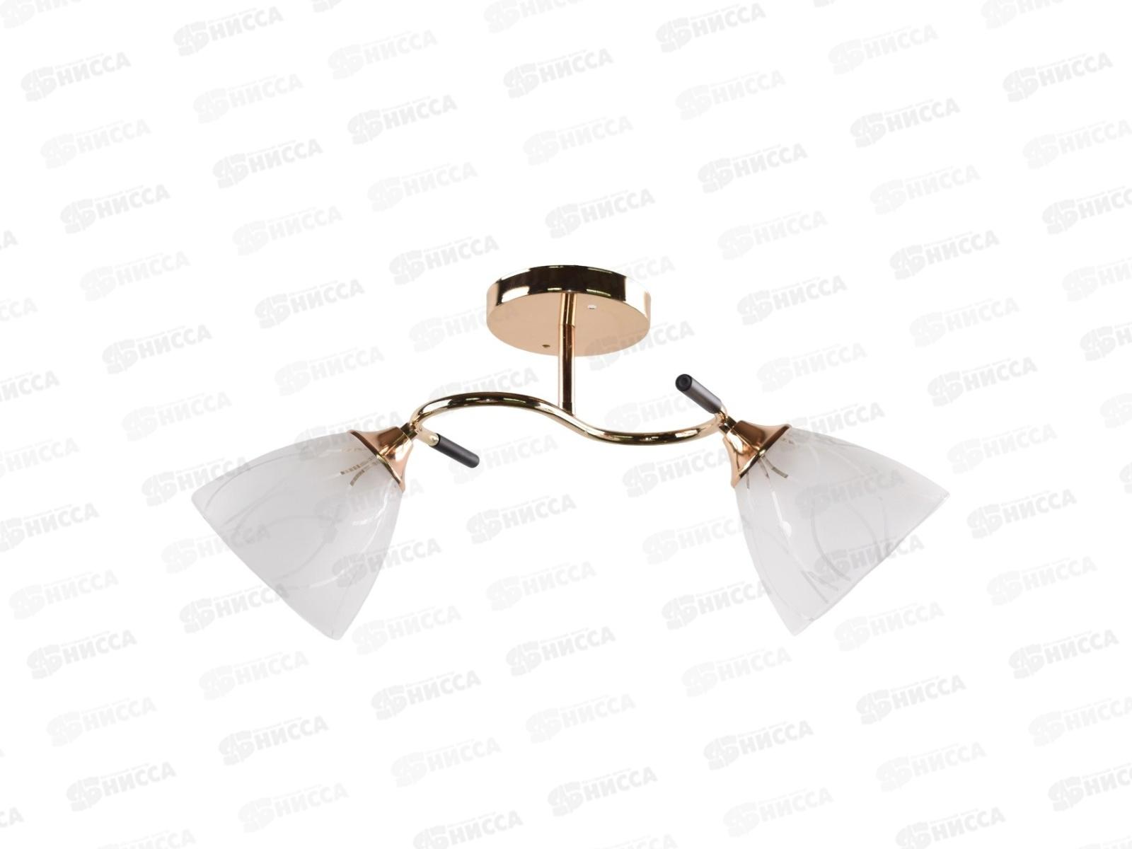 Люстра Классика 2-рожковая 12238/2GD+BK WT не ориг.плафоны