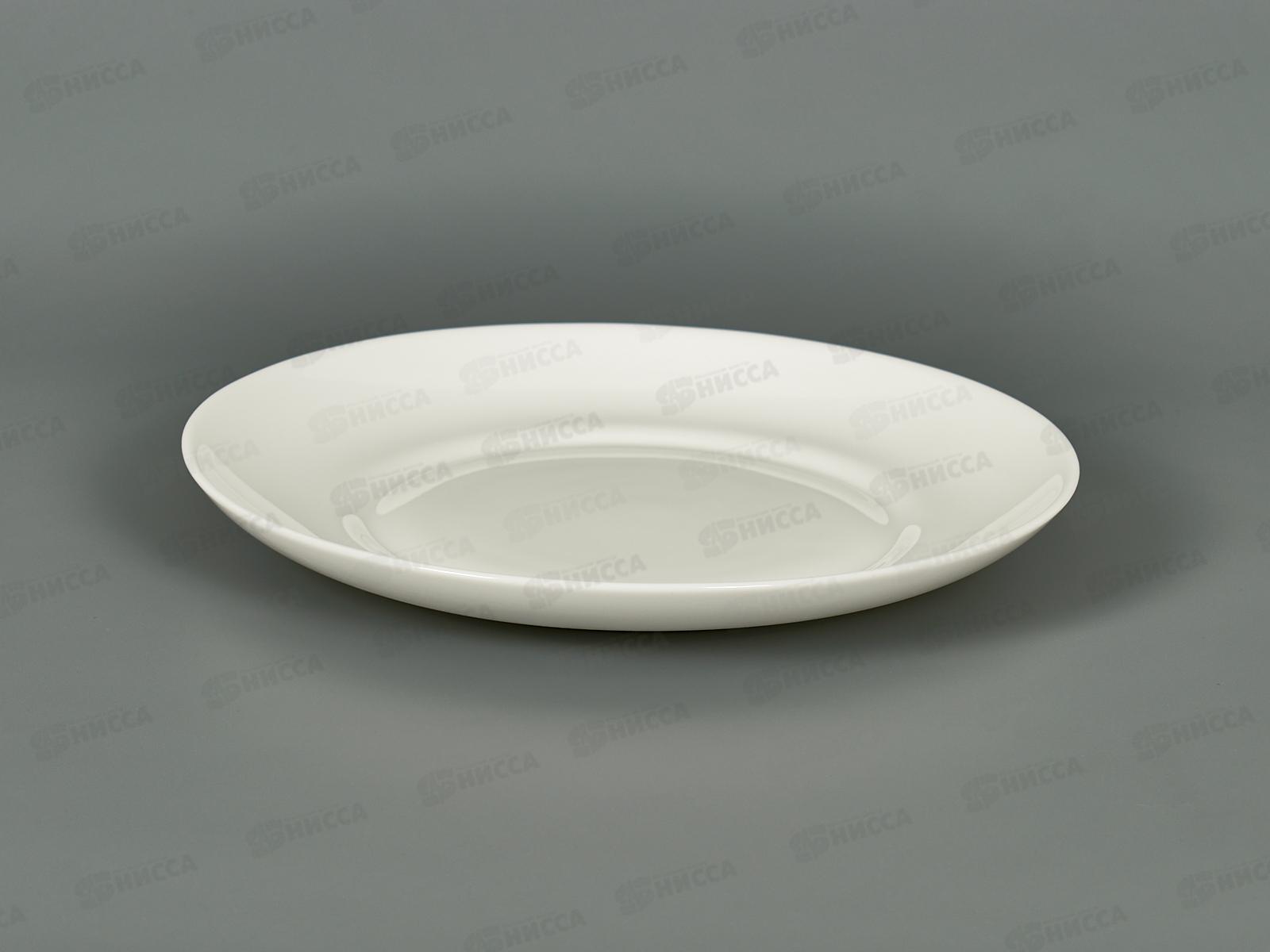 Тарелка плоская круглая 21,5см (6/48) Белье форма луна 100б-тл8,5