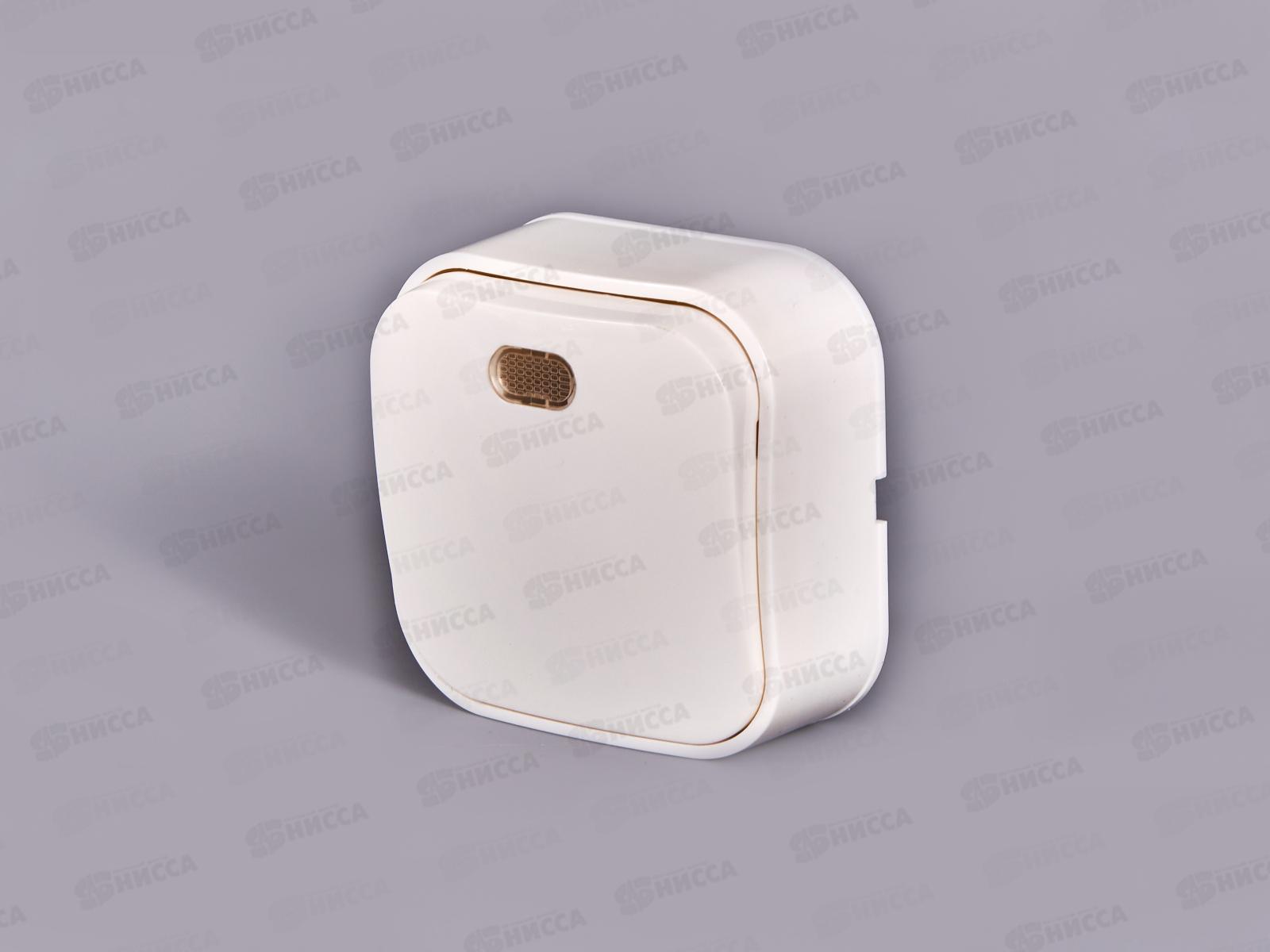 Выключатель IONICH 1-клавиша открытая установка, 10А, 220В белый, подсветка *10