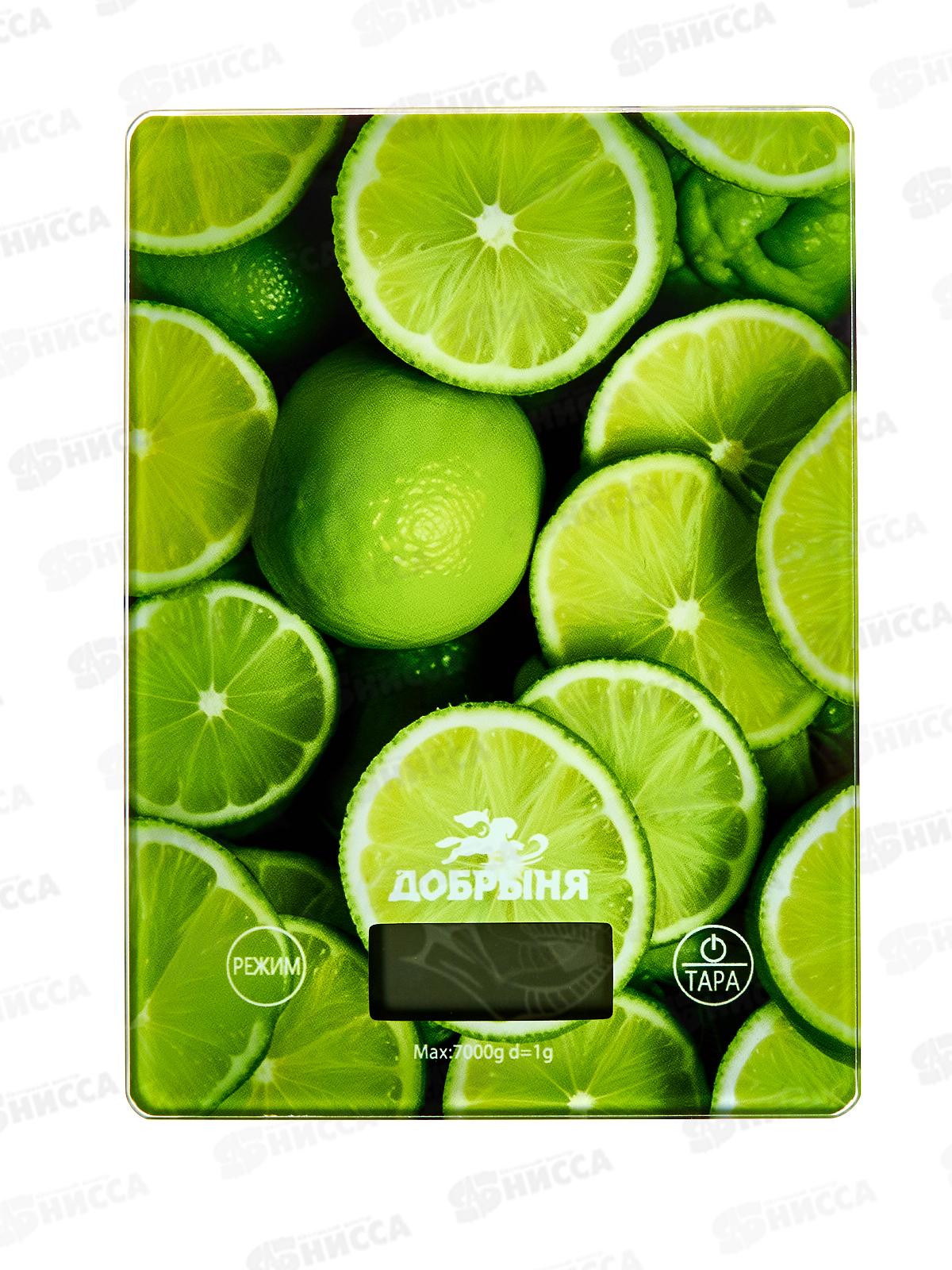 Весы кухонные DO-3011L 7кг Лайм Добрыня