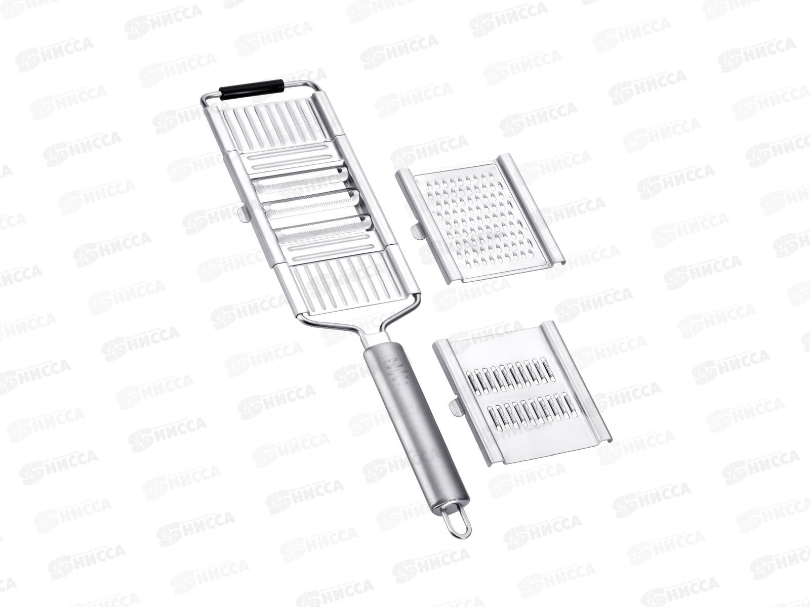 Терка 93-AC-SO-03 Многофункциональная со сменными насад 3в1 Solido