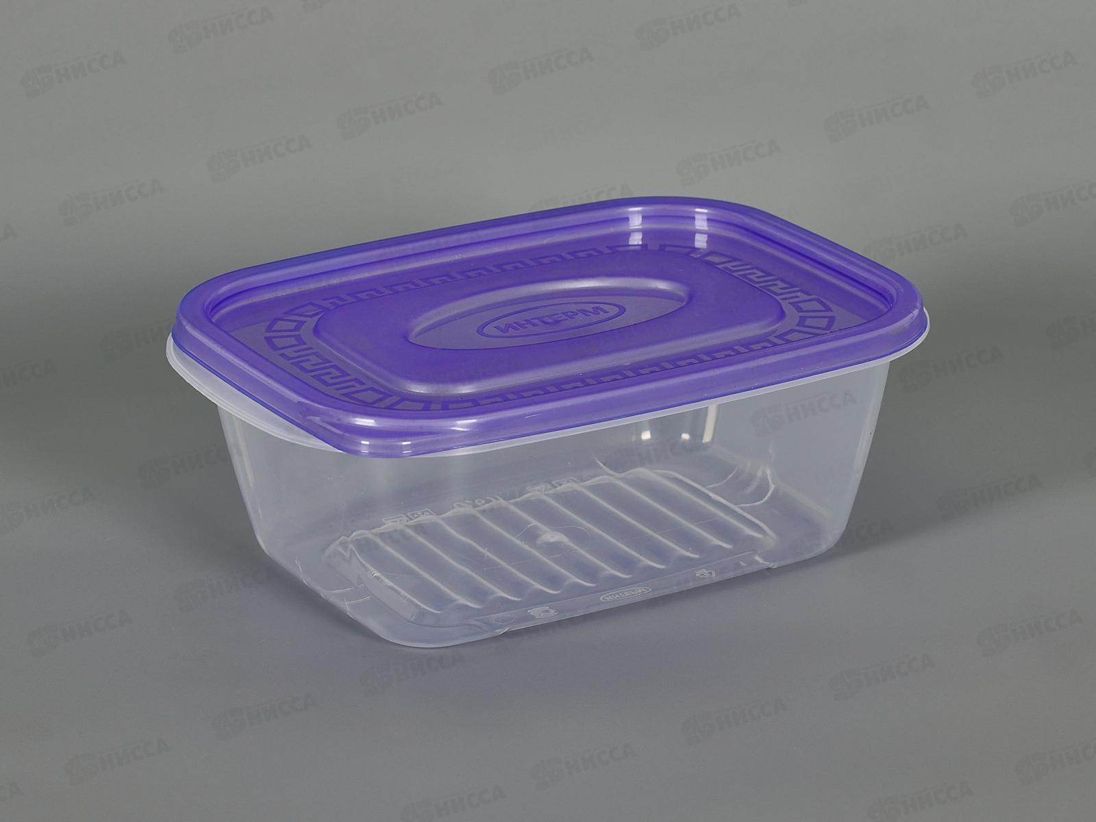 Контейнер 0,6л с фиолетовой крышкой *50  ИНТ