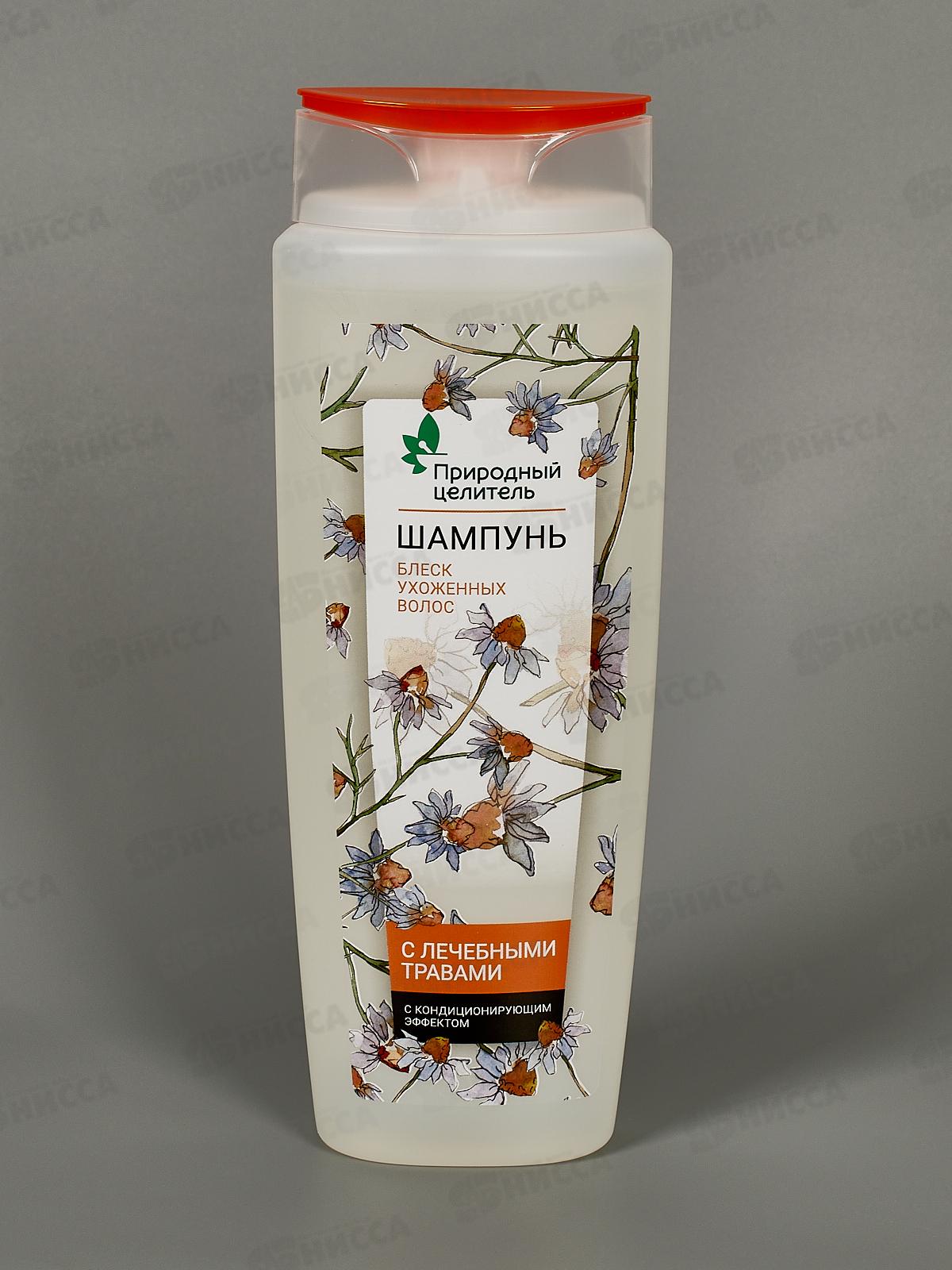 Природный целитель Шампунь с лечебными травами 400мл В-1167 *18