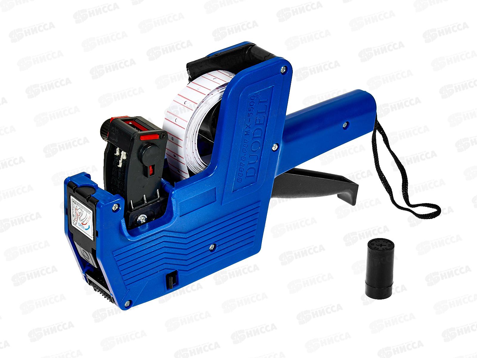 Пистолет этикет. Alingar 1-строч., прямоуг лента 8символов AL6672