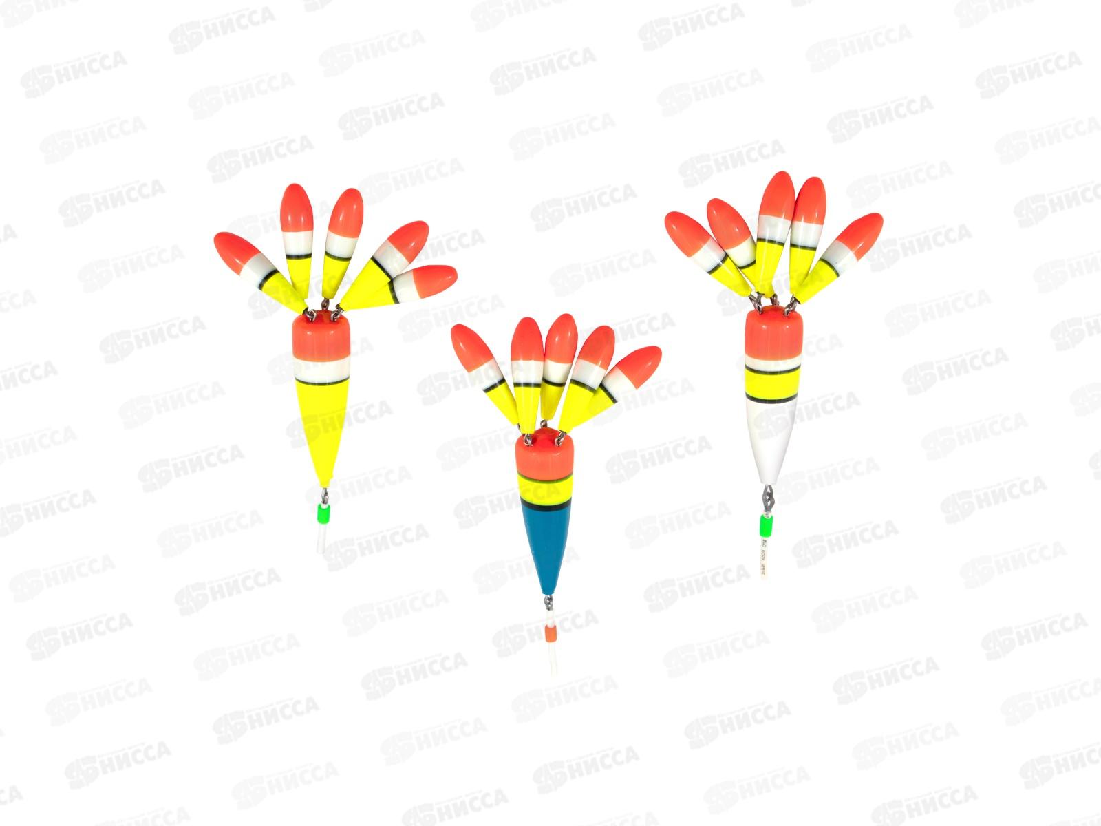 Поплавок зимний ЯМАН &quotЦветок 5&quot, бальса, 3,0 г, цв. в асс. (3ш) РП66