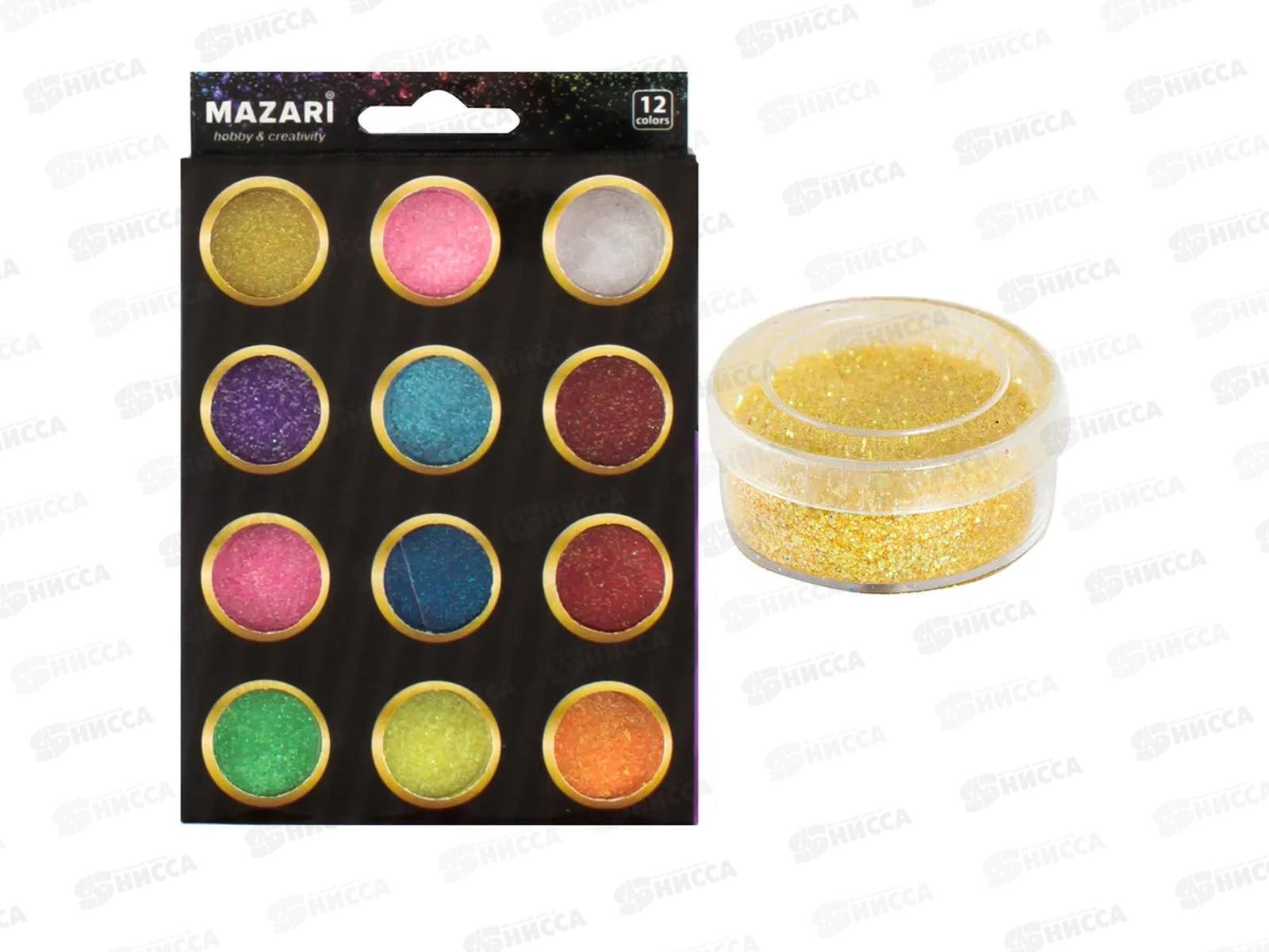 Блестки декорат. №6  12цв.*5,6г  М-4470