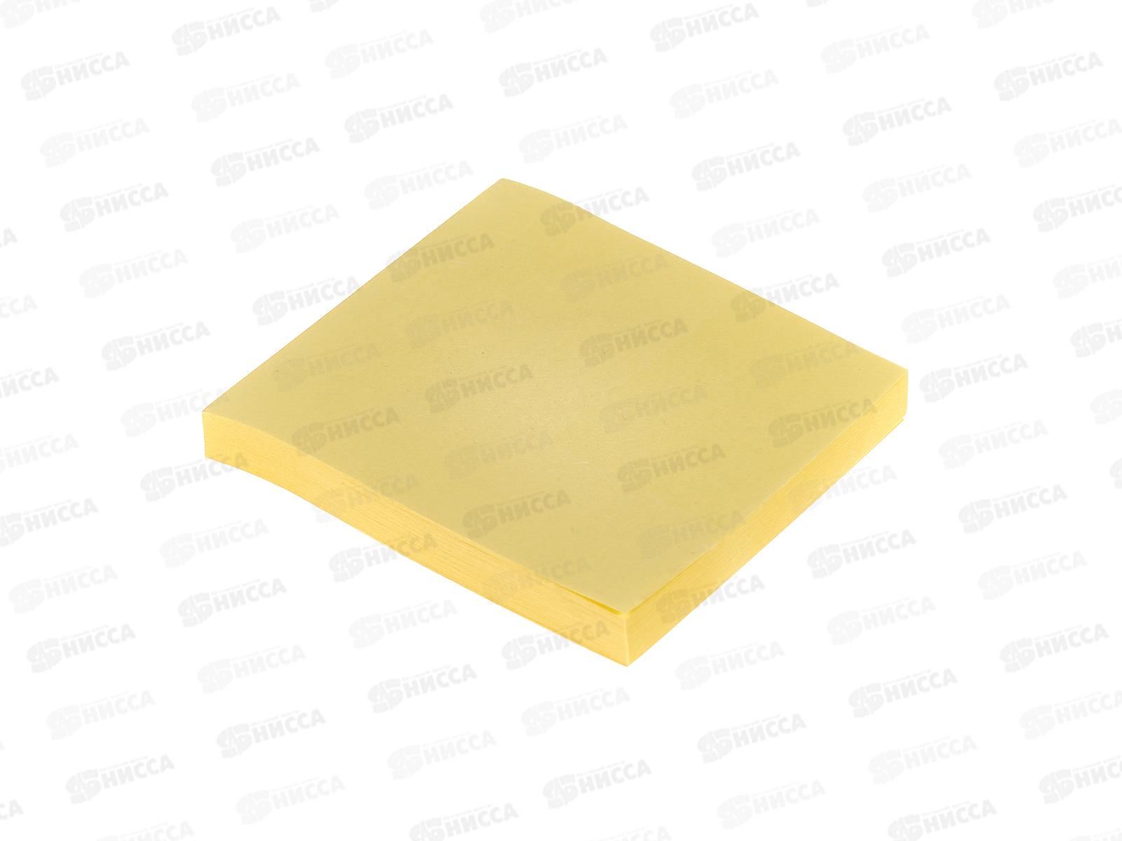 Блок липкий Legend 76х76мм желтая, 80л, 3Б-1556  *12