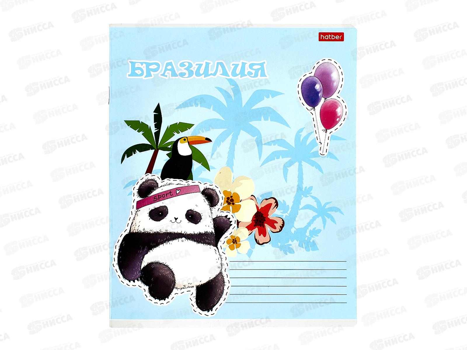 Тетрадь 24л кл. Hatber Плюшевые панды 089119 *10/100