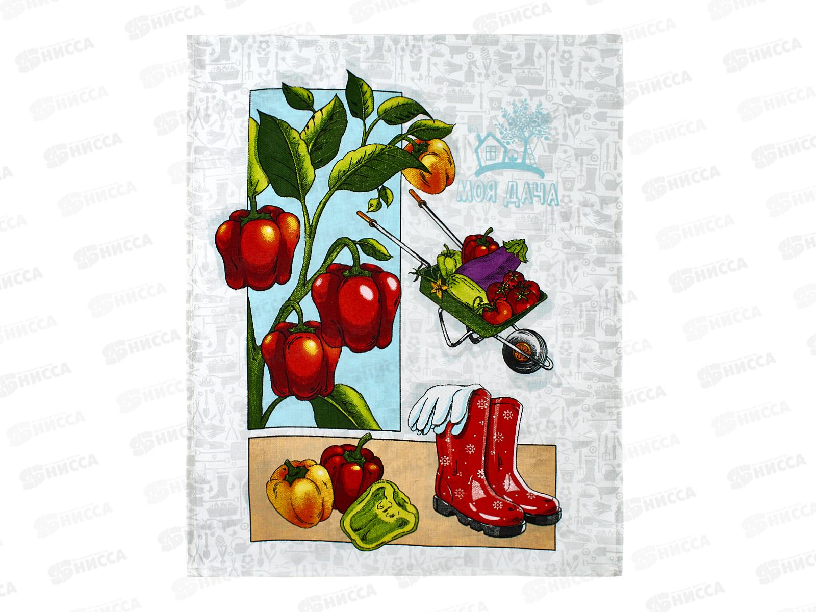 Полотенце из рогожки 60*45 Удачный сезон, в ассортименте