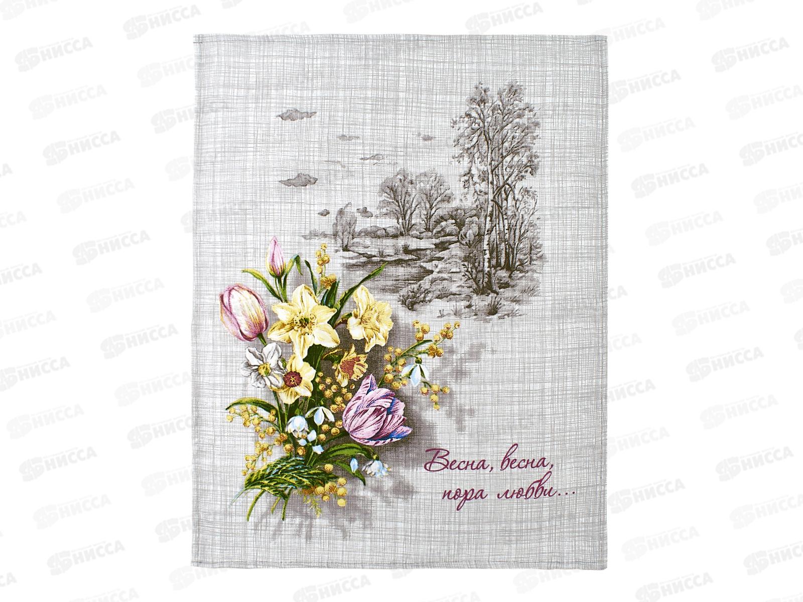 Полотенце из рогожки 60*45 Капель, в ассортименте