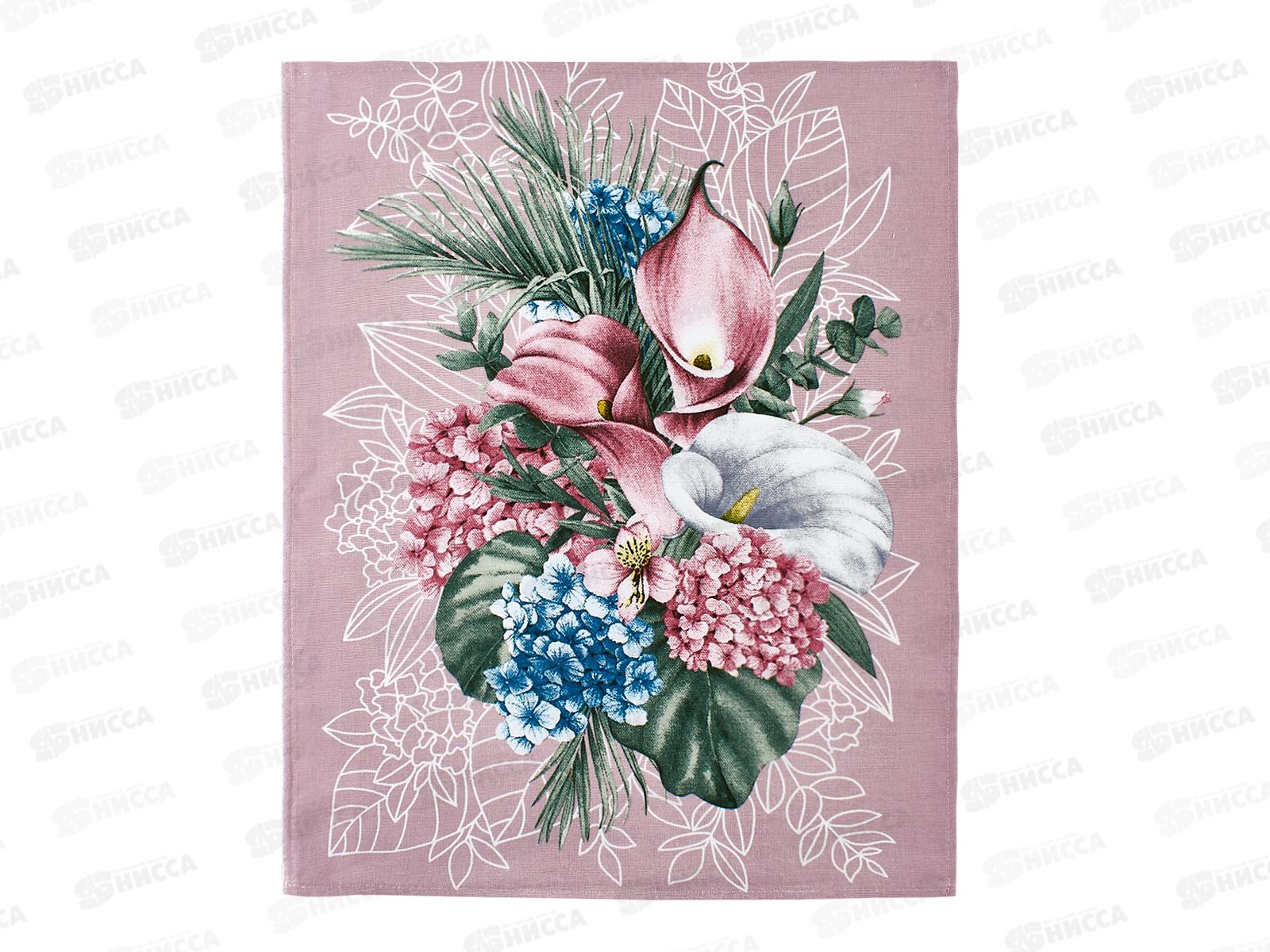 Полотенце из рогожки 60*45 Мятный аромат, в ассортименте