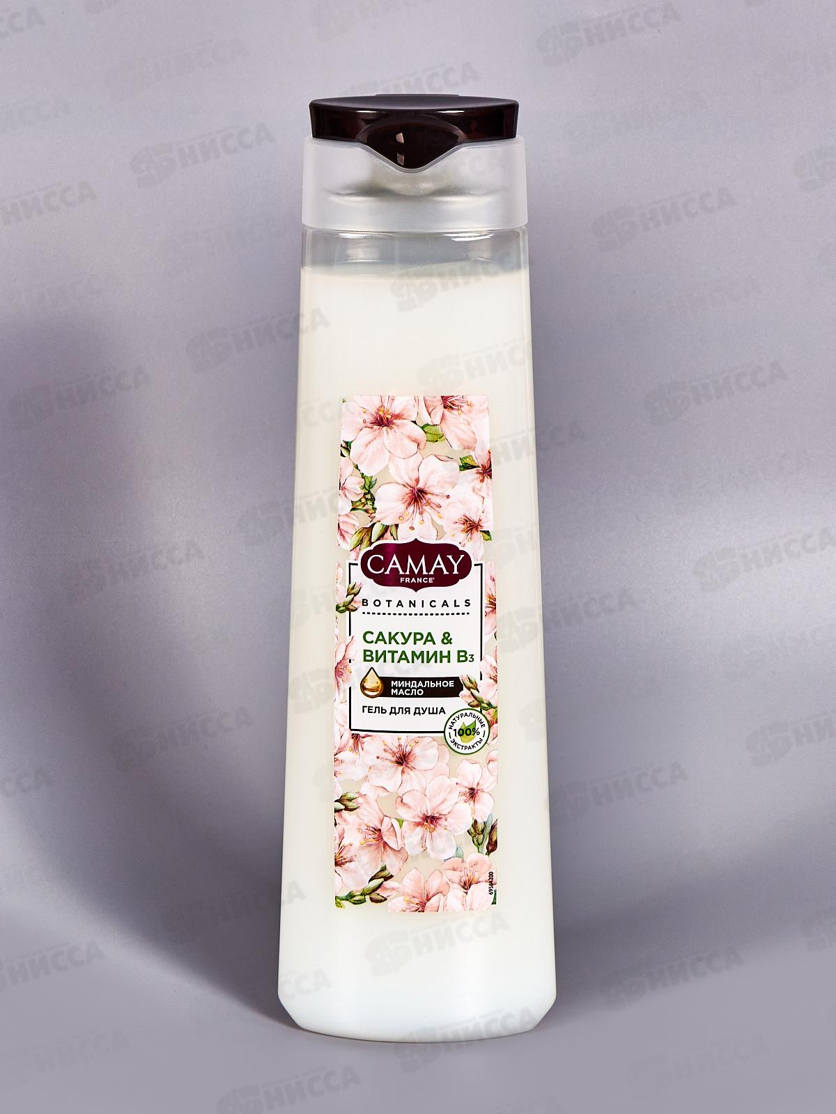 КАМЕЙ гель для душа 400мл Botanicals Японская Сакура *12