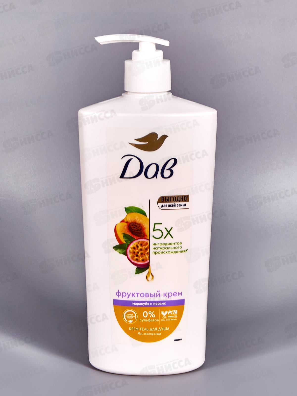 ДАВ Крем-гель для душа 610мл Макакуйя и персик  *8