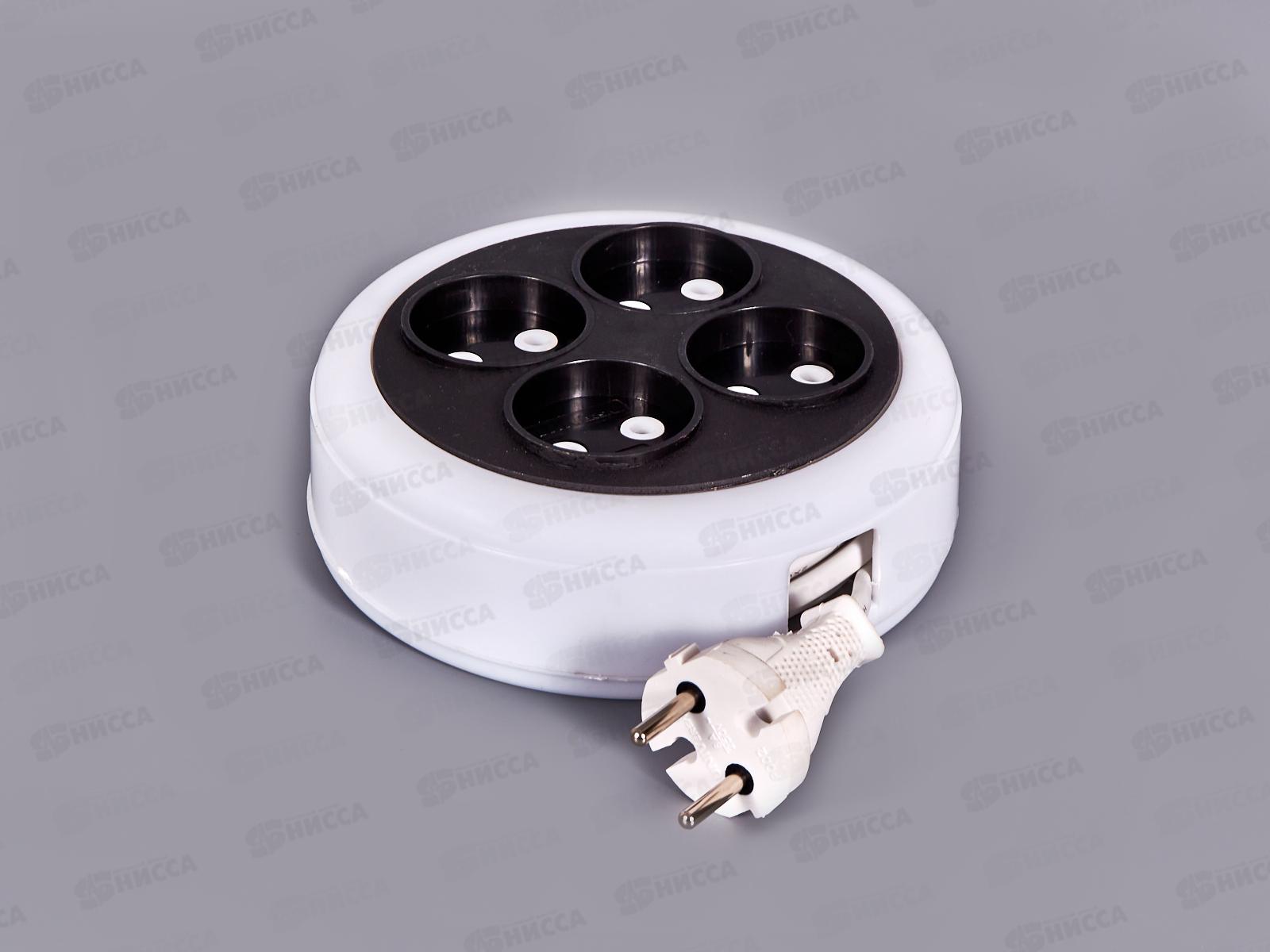 Удлинитель рулетка UNIVersal У6-002 ШВВП 2*0,75 4гн, б/з, 5 м, 002-5М