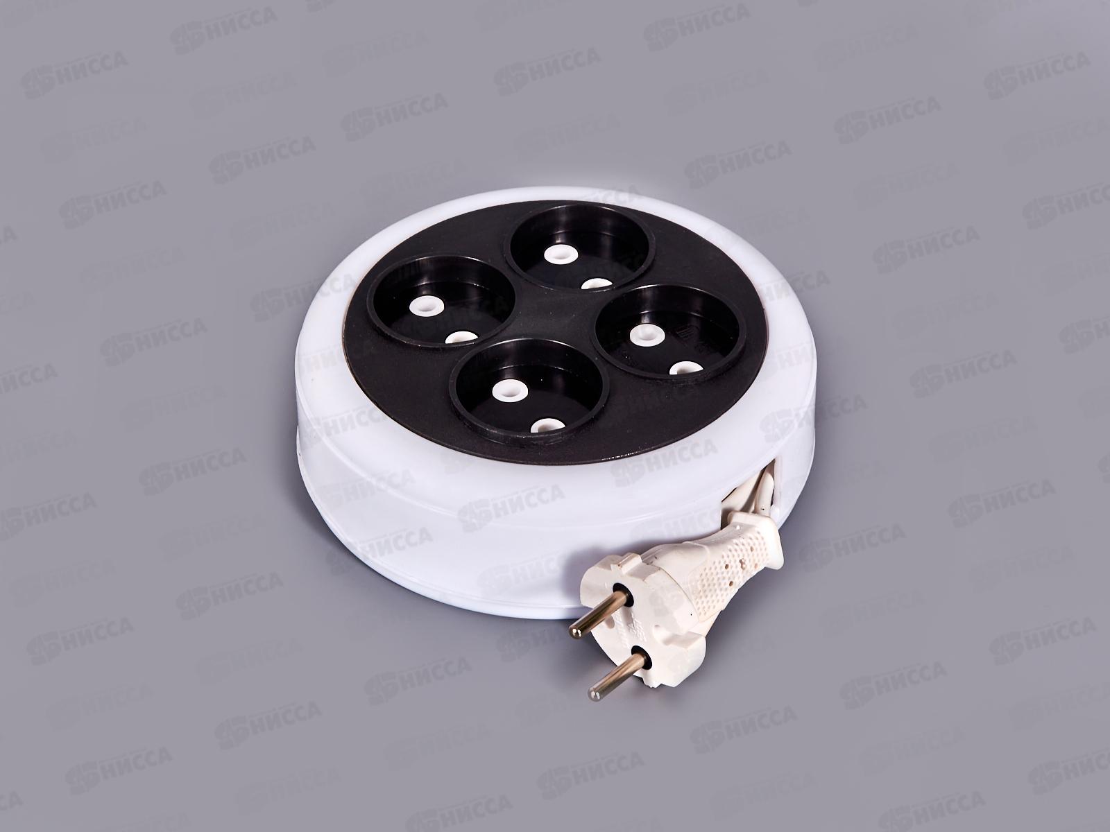 Удлинитель рулетка UNIVersal У6-002 ШВВП 2*0,75 4гн, б/з, 7 м, 002-7М