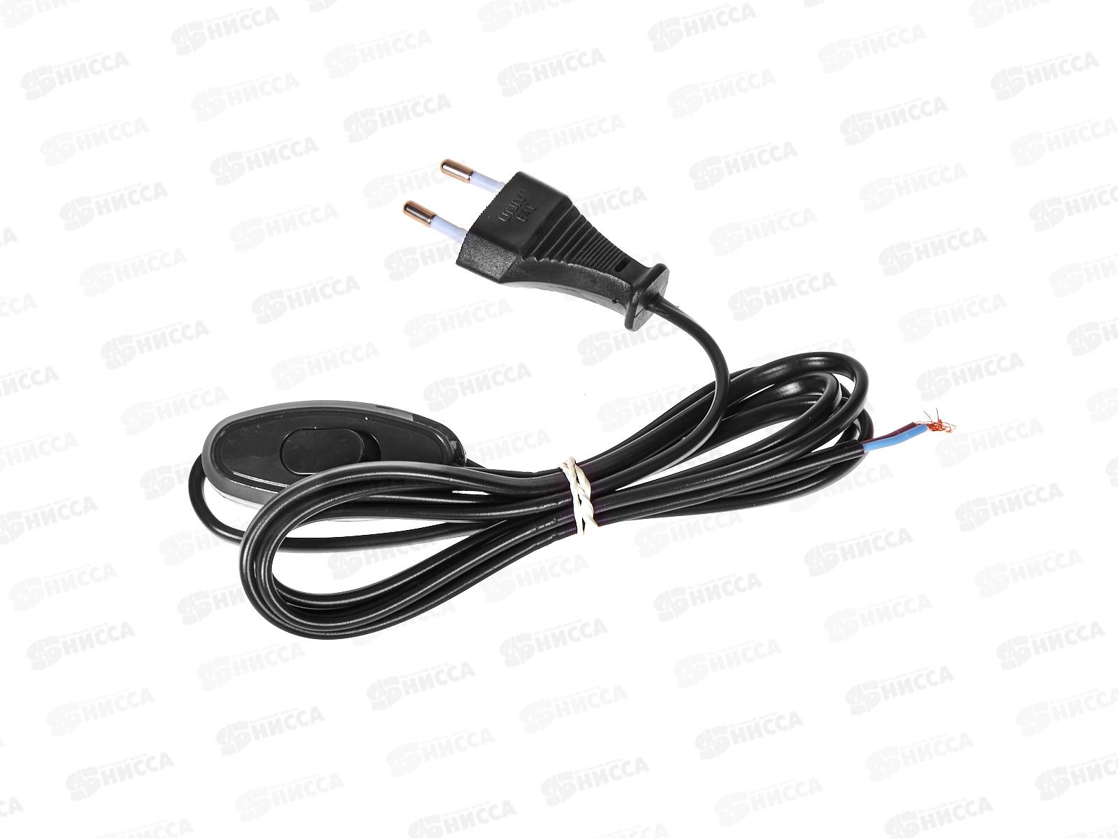 Шнур для бра UNIVersal|, с оход. выключ., 1,7 м, черный, А1060 Ч