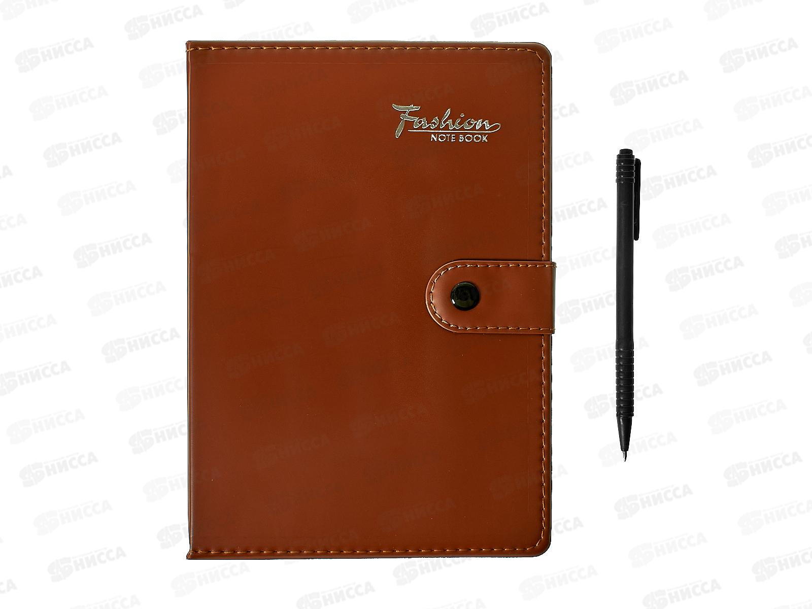 Бизнес-блокнот 80л Alingar 15*20см, с ручкой иск.кожа, клапан  AL4308